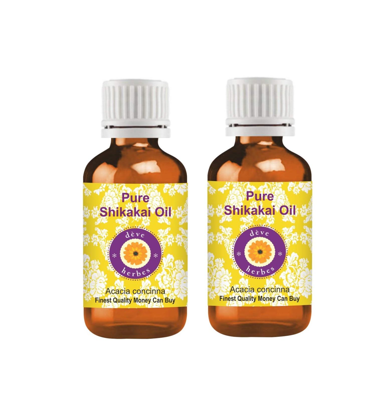 Deve Herbes Pure Shikakai Oil Acacia concinna 100 Natural Therapeutic Grade - Buy Online on GoSupps.com