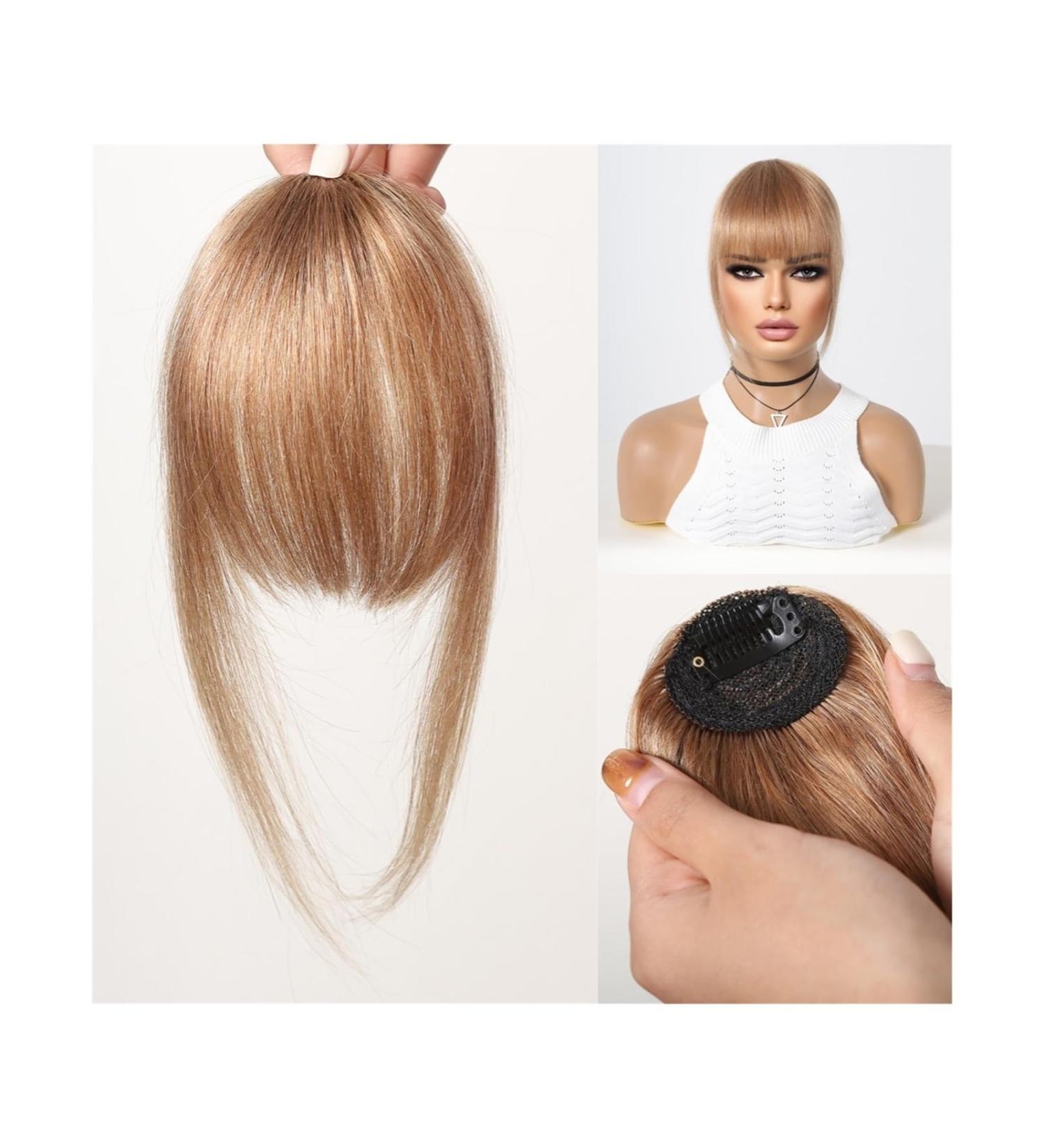 Bangs Hair Human Hair Bangs OverHead Clip in Hair Extensions Brown Natural Hairs Wispy Bangs Fringe Hairpieces for Women in Air Bangs Hair Extensions(HLH1004-3) Blunt Bangs HLH1004-3 - Buy Online on GoSupps.com