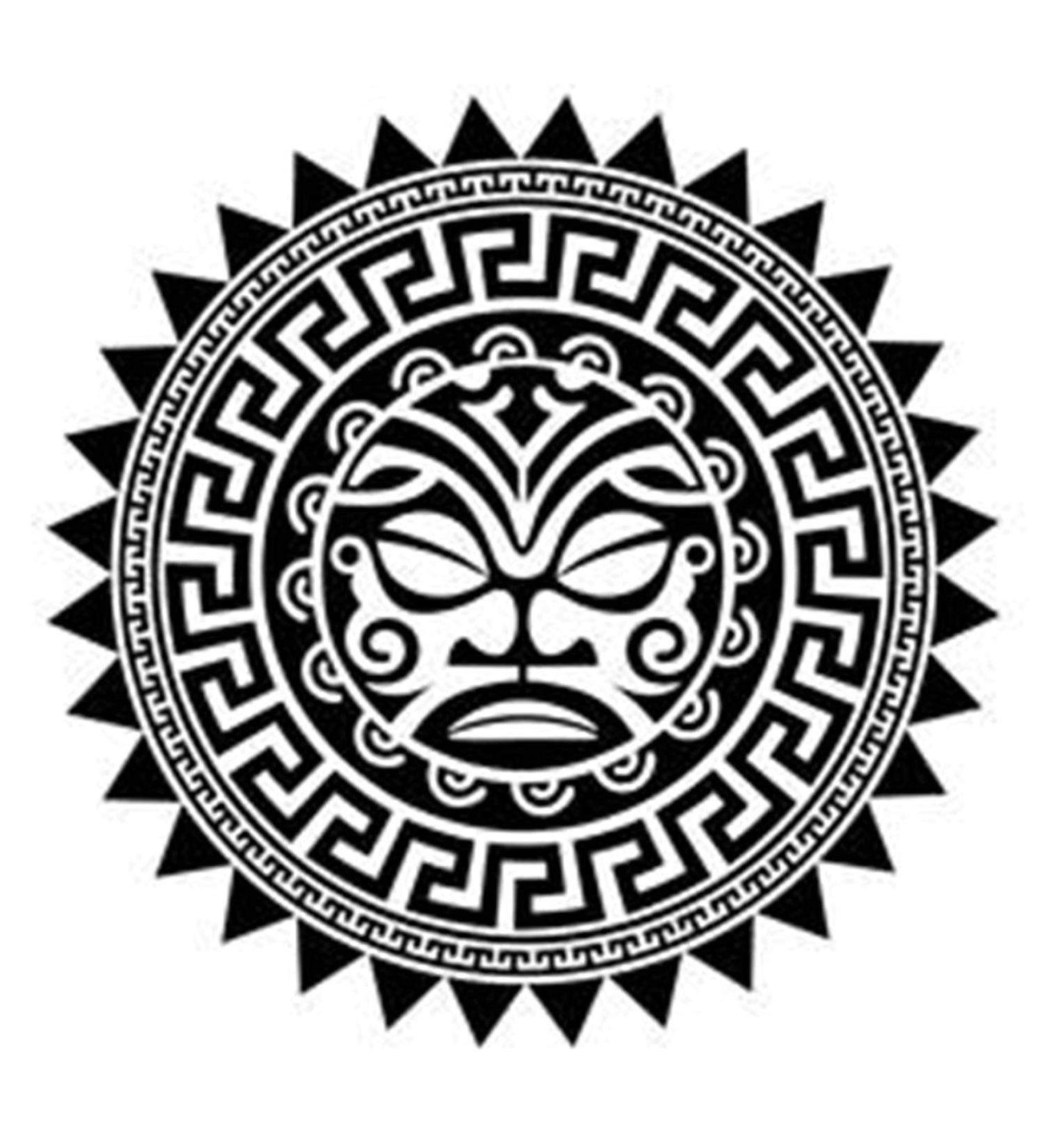 Artsure 6 Sheets Temporary Tribal Polynesian Mandala & Tiki Maori Face Tattoo Set - Men Adults & Women Neck, Arm, Chest - 3.7x3.7 Inch - Buy Online on GoSupps.com