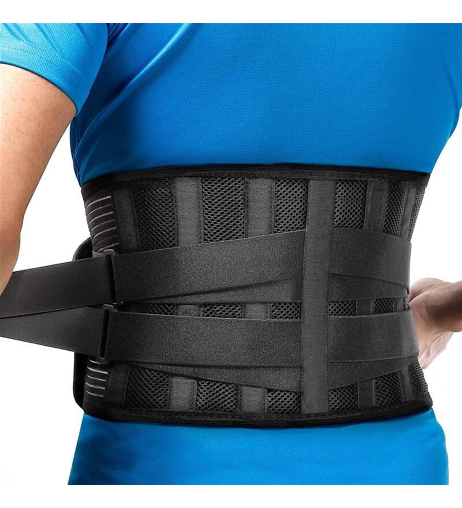Men's Lumbar Spine Pain Relief Belt - Breathable Waist Support for Weight Lifting | XXL & Black Sizes Available - Buy Online on GoSupps.com