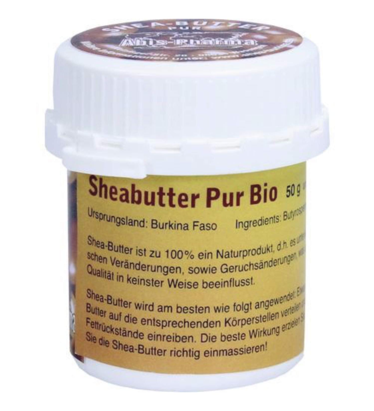 Abis-Pharma Organic Shea Butter 50g - Pure Unrefined Vegan Fair Trade from Burkina Faso - Buy Online on GoSupps.com