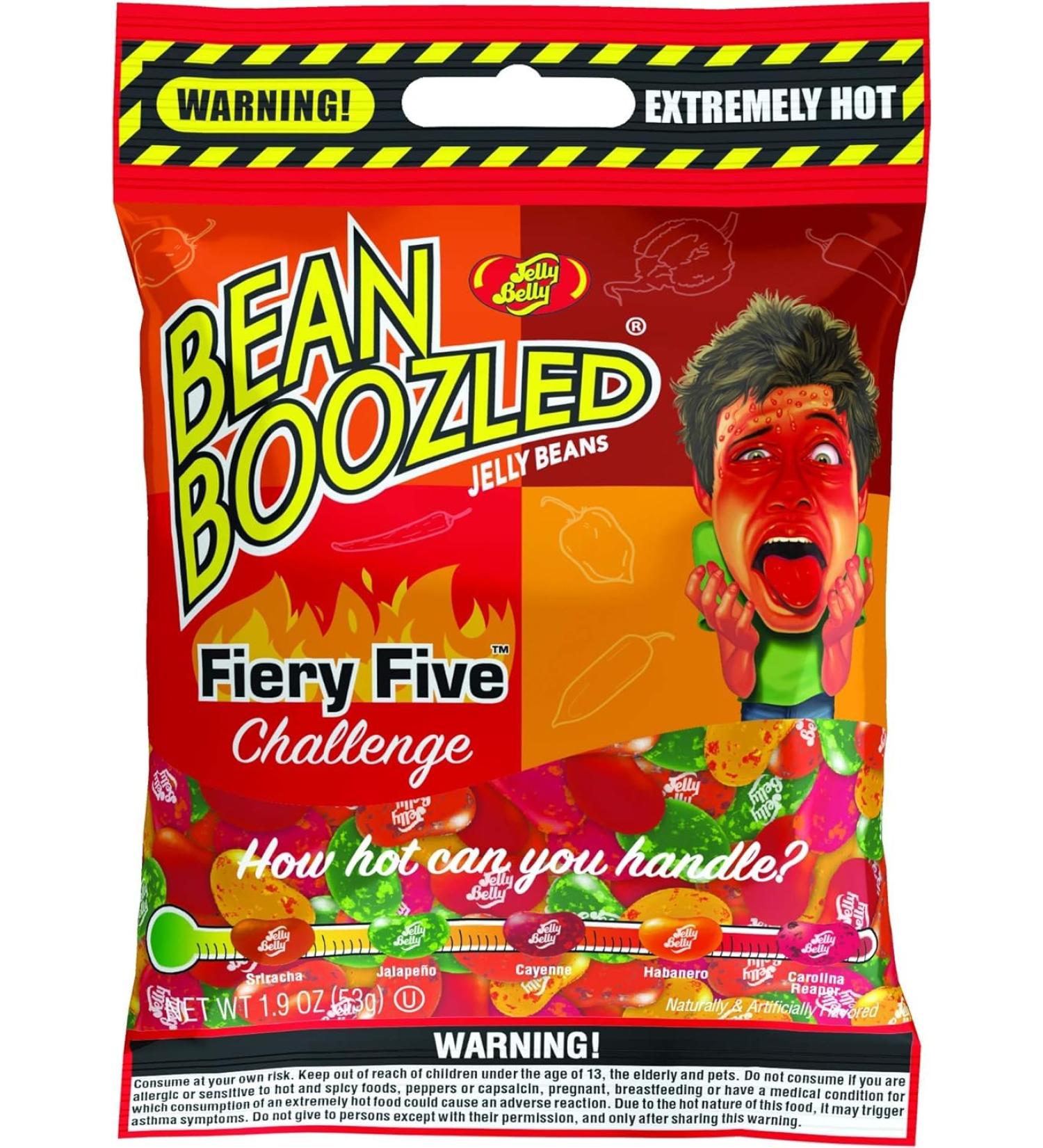 Fiery Five Challenge - Jelly Belly Bean Boozled Jelly Beans - 1 Pack - Imported Candy 53 g (Pack of 1) - Buy Online on GoSupps.com