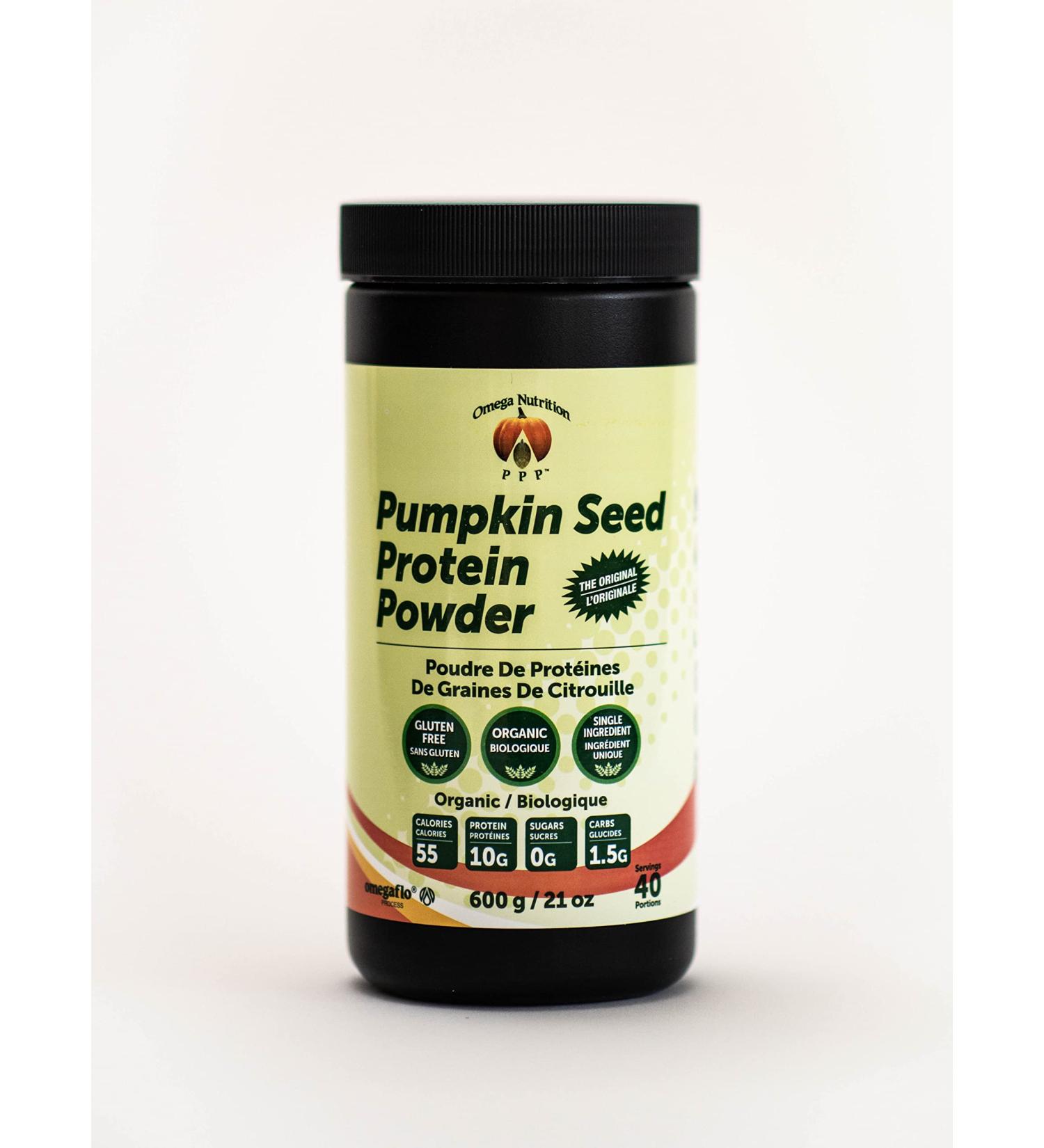 Omega Nutrition Pumpkin Seed Protein Powder - 21oz | Organic Superfood Supplement - Buy Online on GoSupps.com