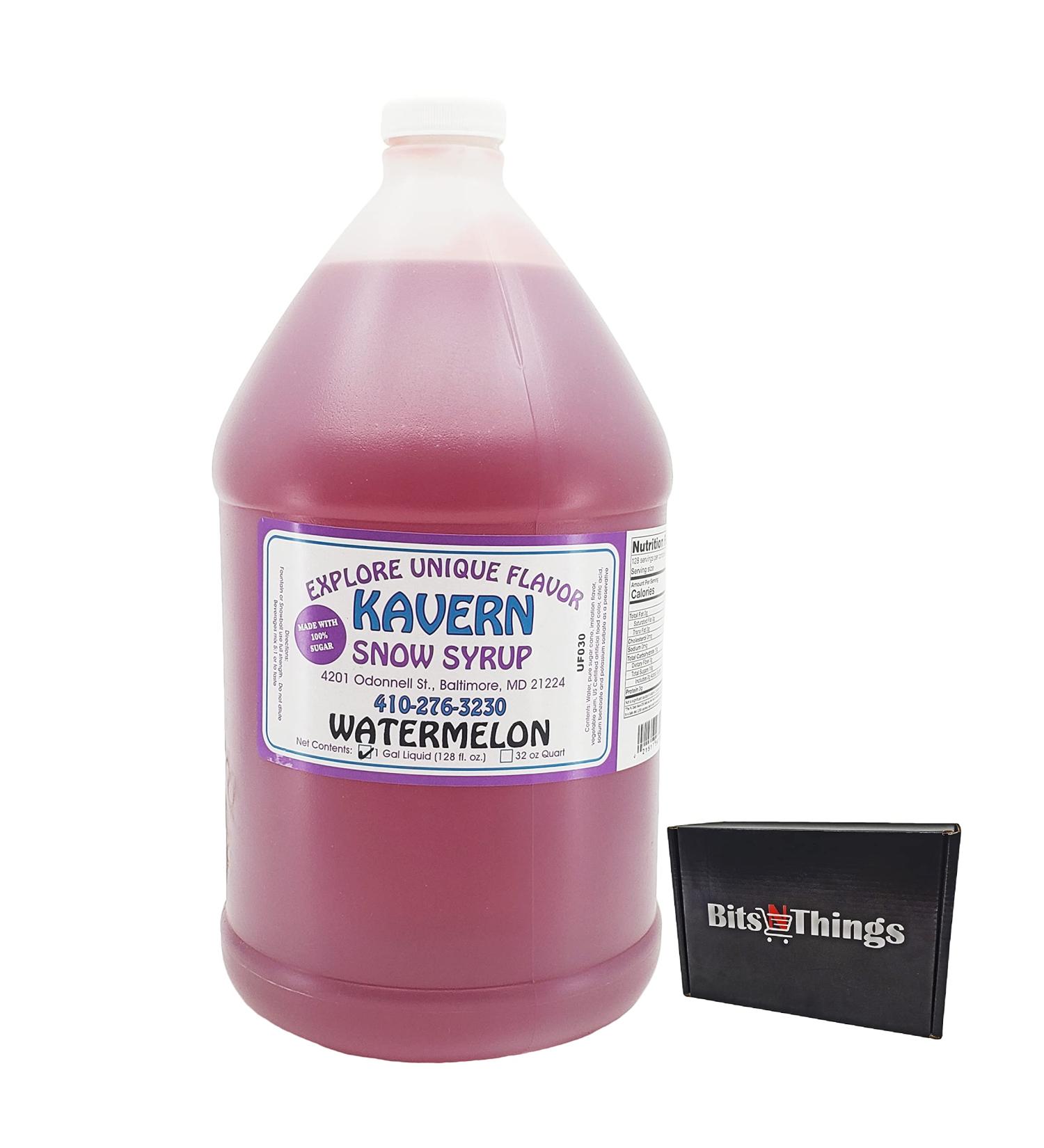 Kavern Watermelon Snow Cone Syrup - 1 Gallon | Refreshing Snowball Flavor - Buy Online on GoSupps.com