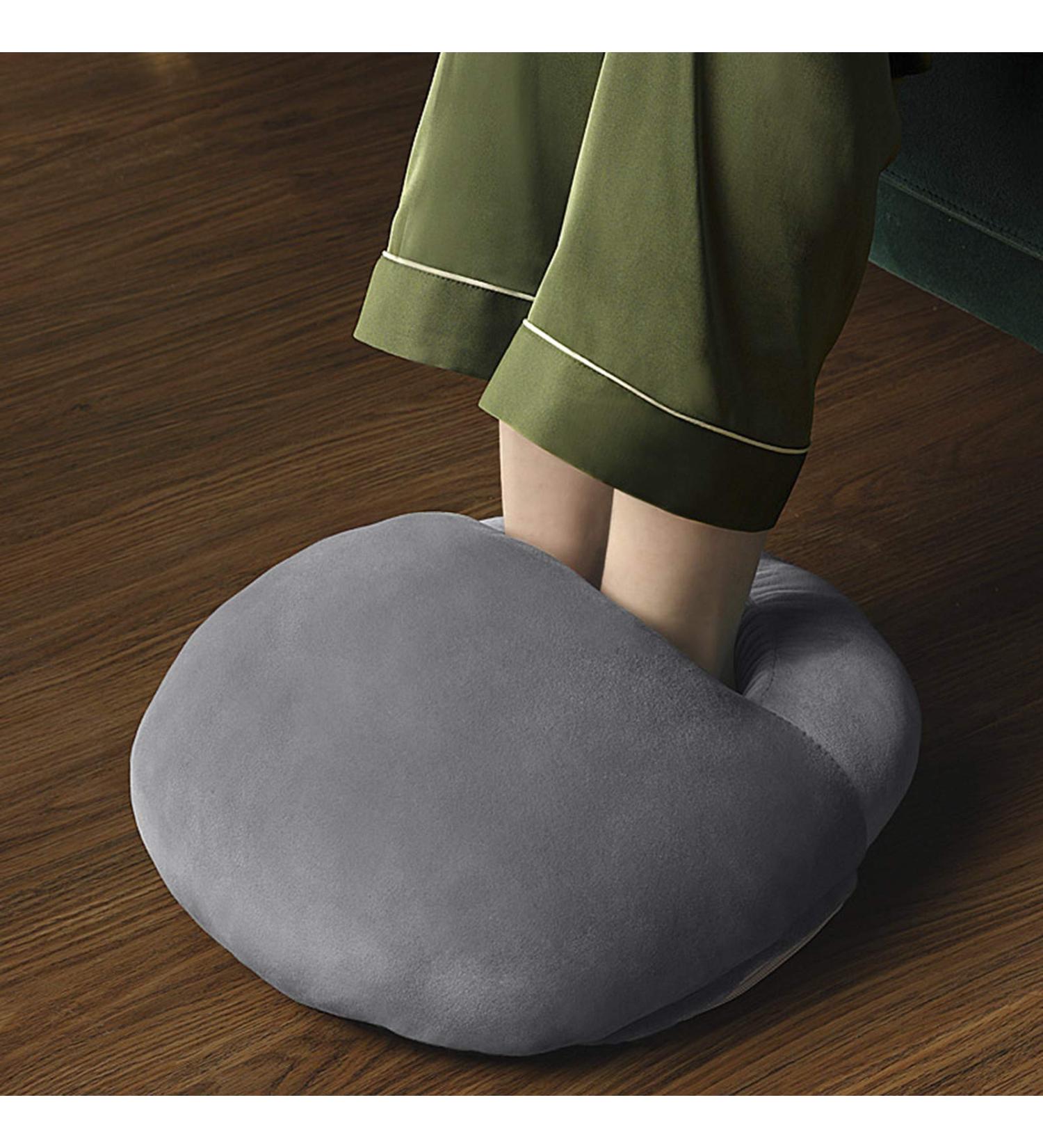 Electrically Heated Foot Warmers & USB Heating Pillows | Plush Comfort for Pain Relief | Gray Round Design - Buy Online on GoSupps.com