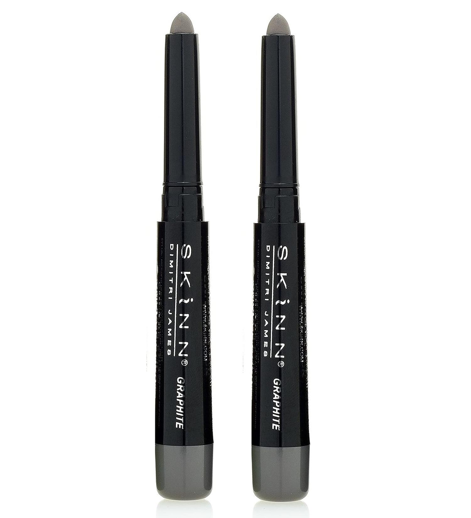 Skinn Cosmetics Smudge Stick for Eyes - Set of 2 Eye Pencils - Graphite (2)