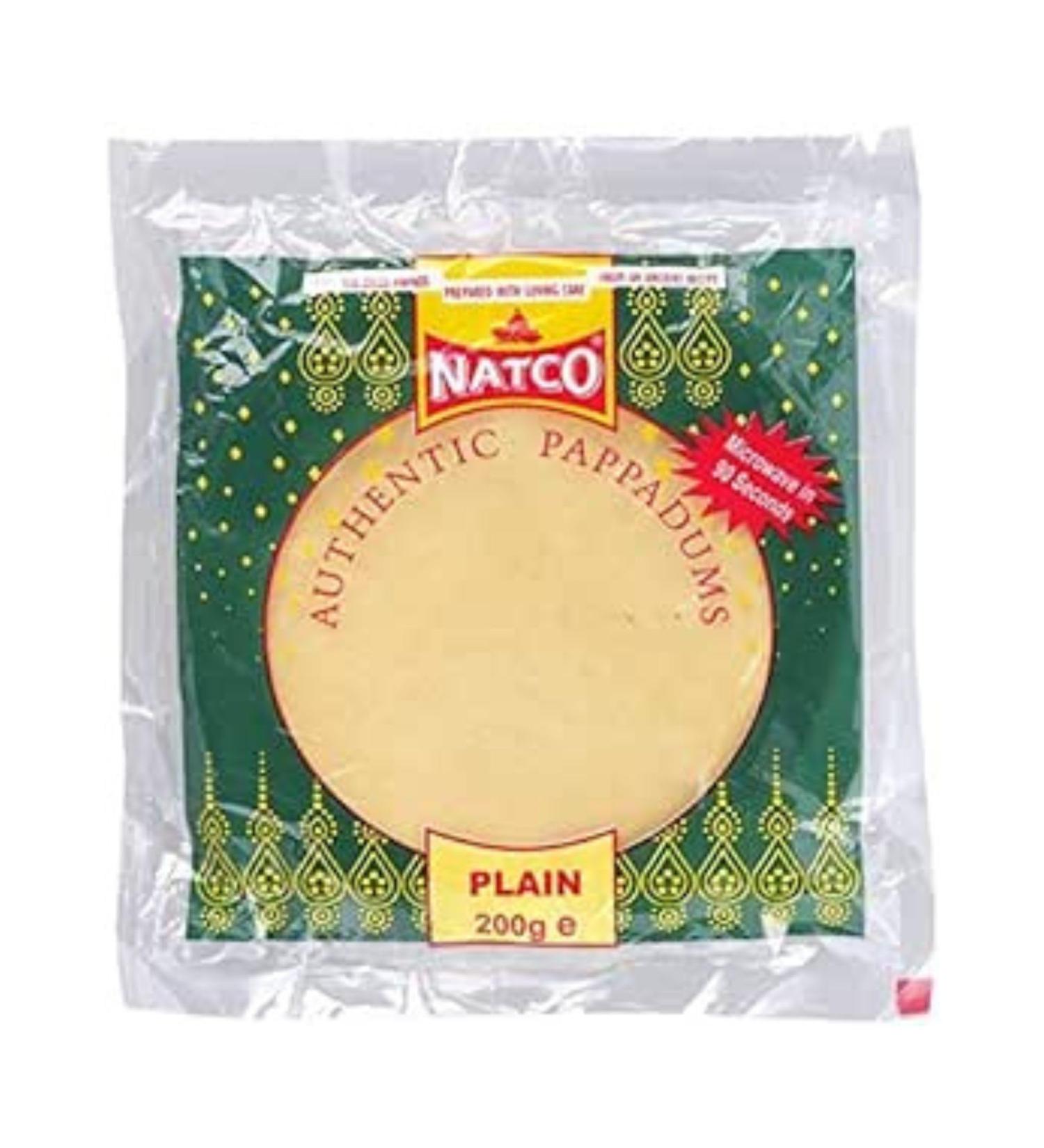 Natco Plain Pappadums - 200 g