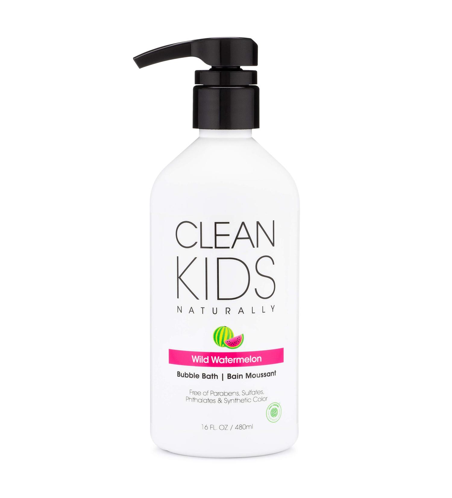 Clean Kids Naturally Wild Watermelon Bubble Bath 16oz - Gentle & Fun Bath Time Essential - Buy Online on GoSupps.com