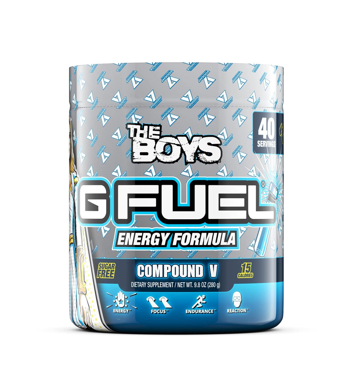 G Fuel Compound V Elite Energy Powder - 9.8 oz (40 Servings) - Buy Online on GoSupps.com