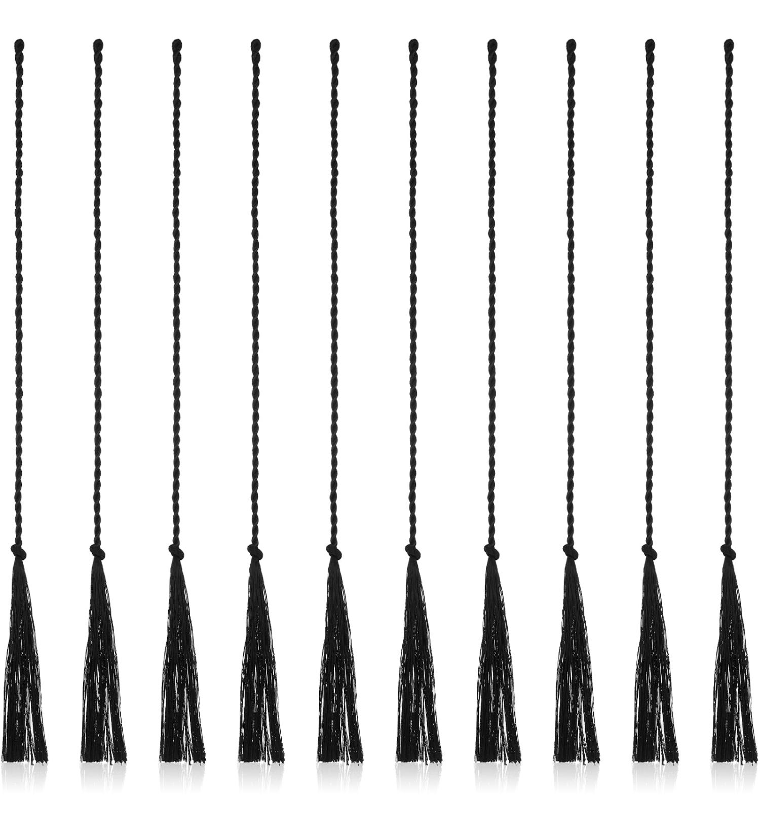 Shappy 10pc Black Whip Crackers Nylon Rope Replacement Set - 11.8 Inch for Horse, Bullwhip, Stock Whip - Buy Online on GoSupps.com