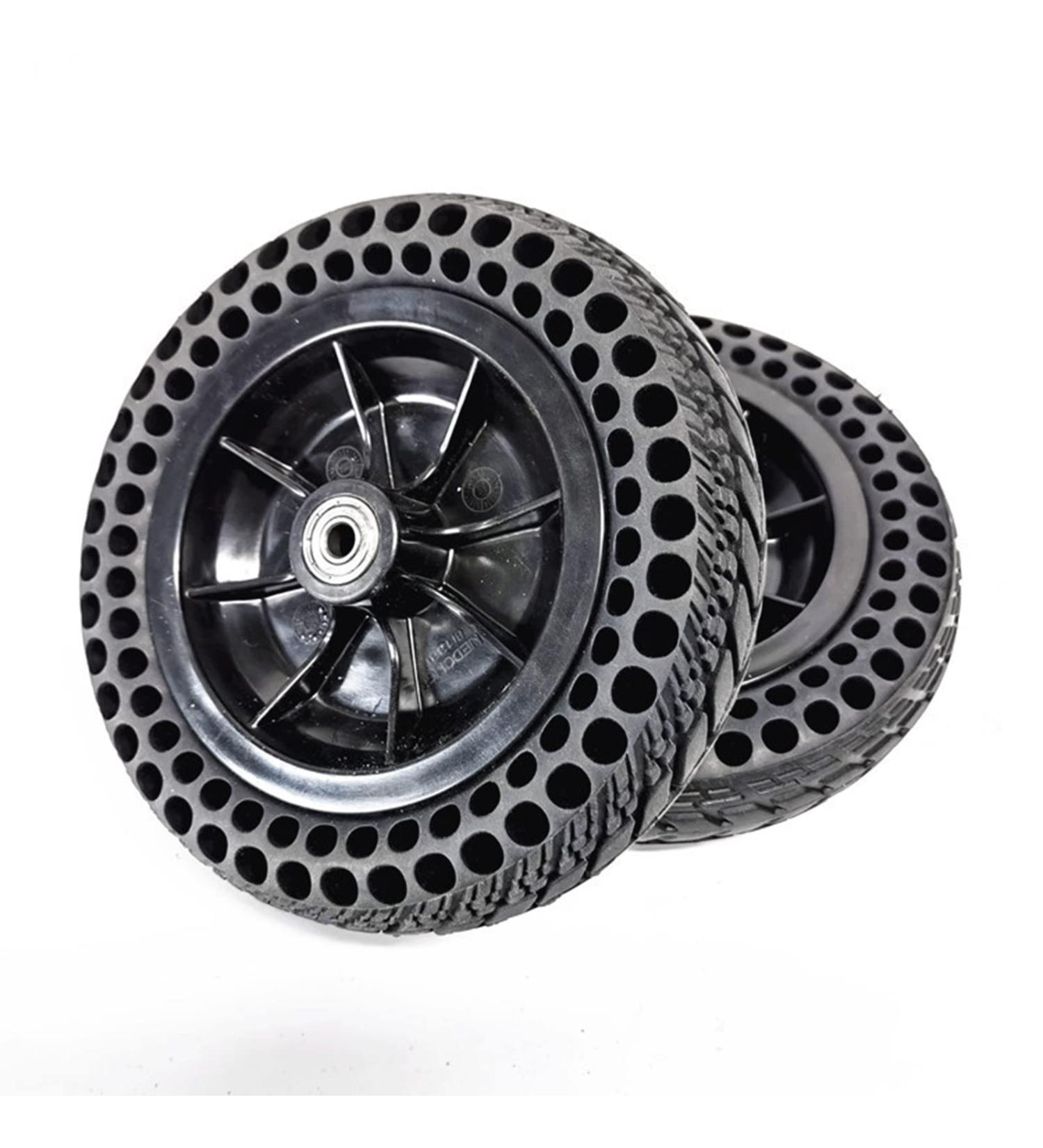 8inch Replacement Wheelchair Wheel Electric Wheelchair Front Caster Honeycomb Solid Rubber Tire Wheel for Wheelchairs Rollators Walkers 2Pcs - Buy Online on GoSupps.com