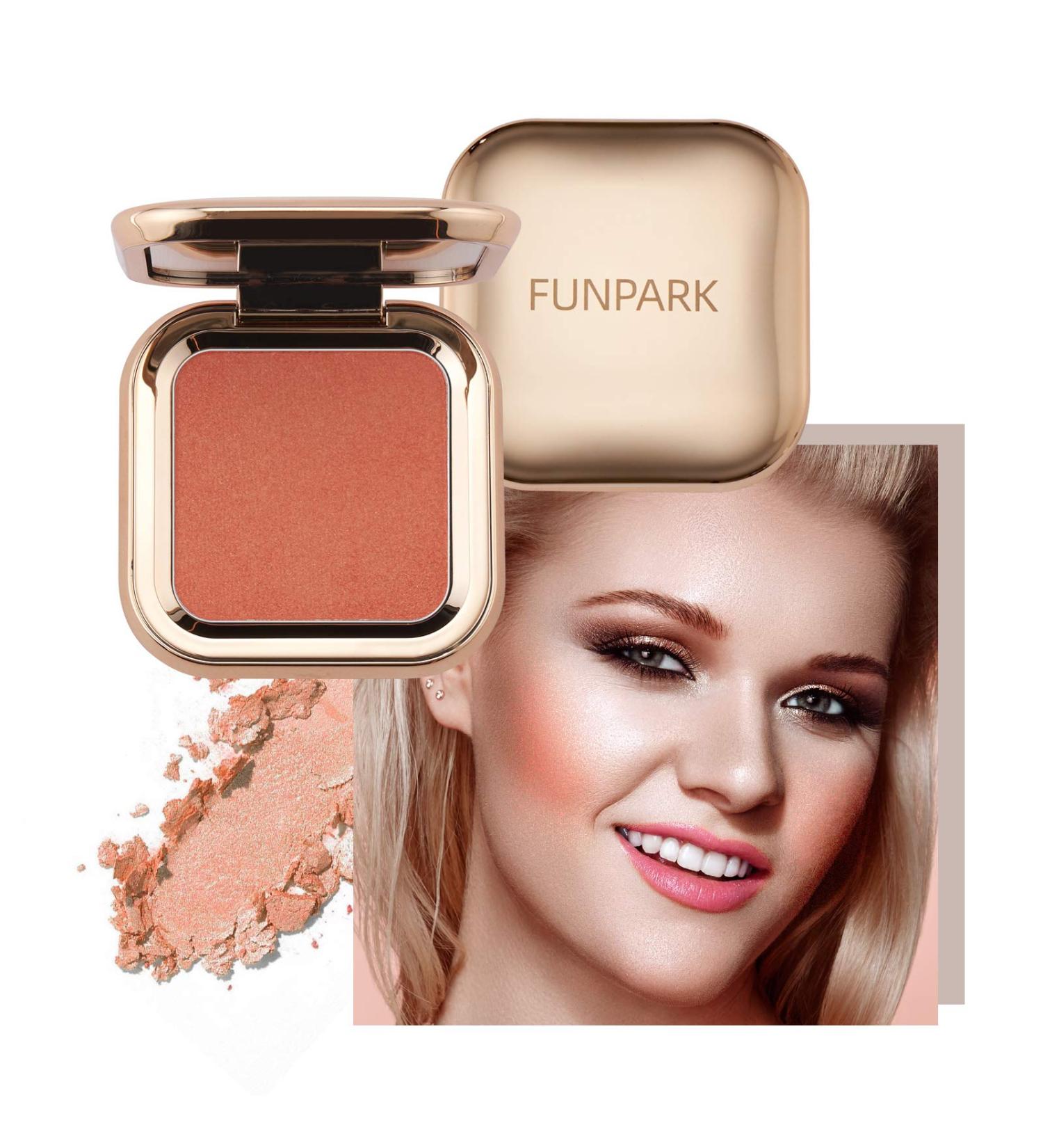 Mimore Professional Blusher Shimmer Powder - Ultrafine Textured Long-Lasting Color Easy to Blend Blush with Mirror (01) - Shop Internationally - Buy Online on GoSupps.com
