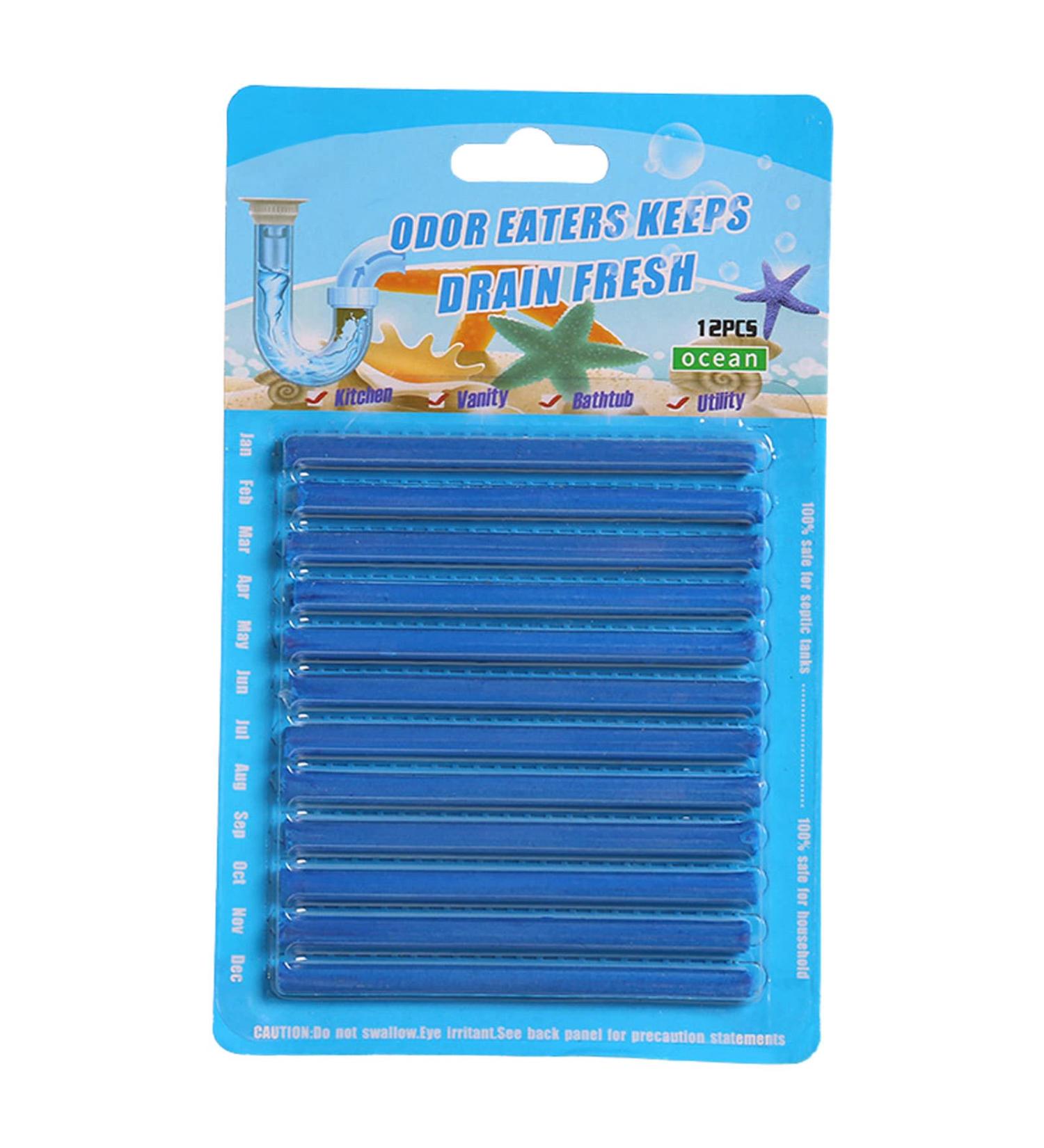Drain Cleaner Sticks Drain Cleaner Sticks Drain Clog Remover | Effective Drain Pipe Cleaning Sticks to Unclog Drains Sink Shower Drain Deodorizer 5 Different Scents Dobooo - Buy Online on GoSupps.com