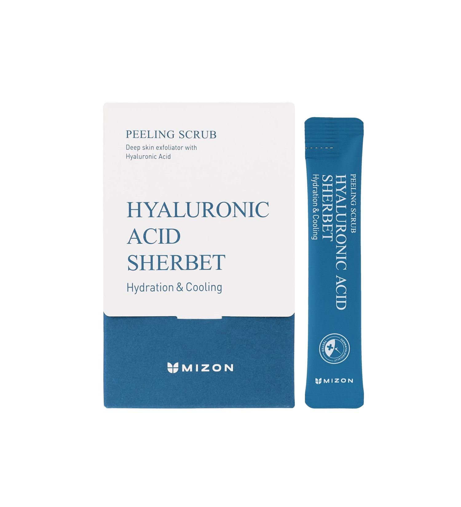 MIZON Peeling Scrubs with Hyaluronic Acid & Baking Powder - Gentle Exfoliation & Moisture (40 Pouches 7oz) | Premium Skincare for All Skin Types - Buy Online on GoSupps.com