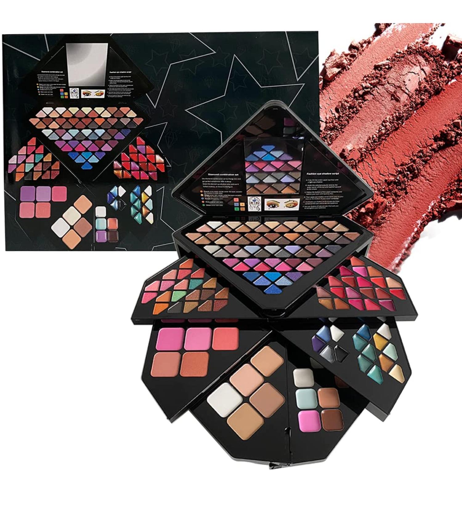 VERONNI All-in-One Makeup Kit for Women - 130 Color Palette Set Includes Eyeshadow Lip Gloss Concealer Highlighter & More - Perfect Makeup Gift Kit - Buy Online on GoSupps.com