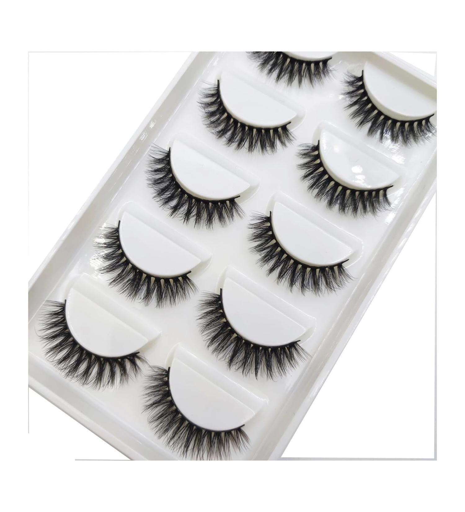 UAMOU 10/50 Boxes 37 Style 5 Pairs Natural 3D False Eyelashes Makeup Fake Eye Lashes Faux Cils Make Up Beauty Maquillaje Cheerfully (Color : 5Pairs 3DS01 Size : 25 Boxes 125 Pairs) - Buy Online on GoSupps.com