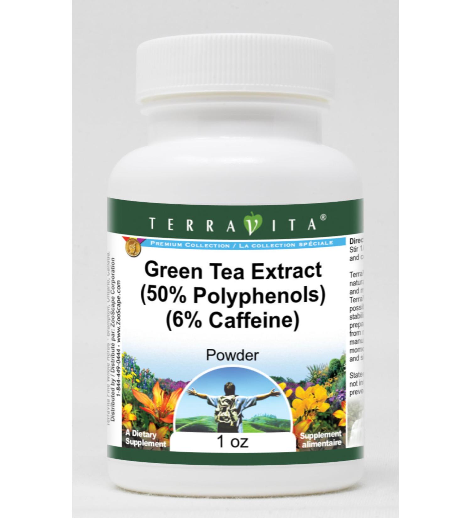 Green Tea Extract (50% Polyphenols) (6% Caffeine) Powder (1 oz ZIN: 514381) - 3 Pack - Buy Online on GoSupps.com