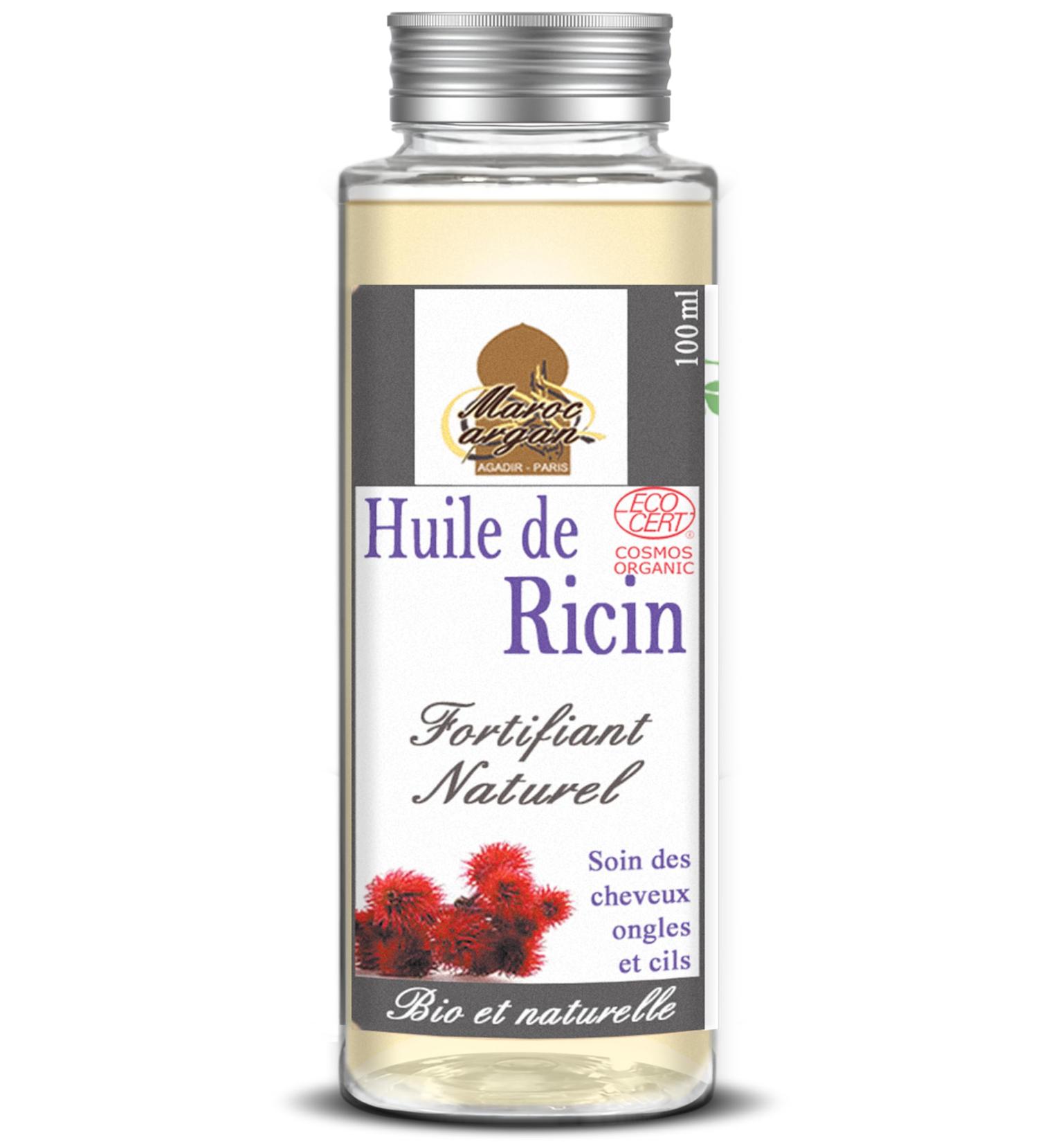 ECOCERT 100% ORGANIC Castor Oil Hair Growth and Resistance Certified by Cosmos GreenLife Standard Unique Quality 100ml - Buy Online on GoSupps.com