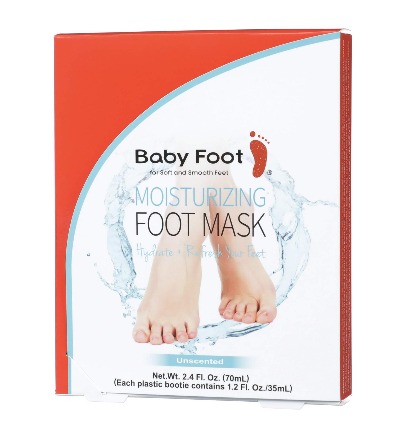 Baby Foot Moisturizing Foot Mask - 15-Minute Non-Peeling Treatment for Hydrated & Smooth Feet - Unscented, Ideal for Men & Women - Buy Online on GoSupps.com