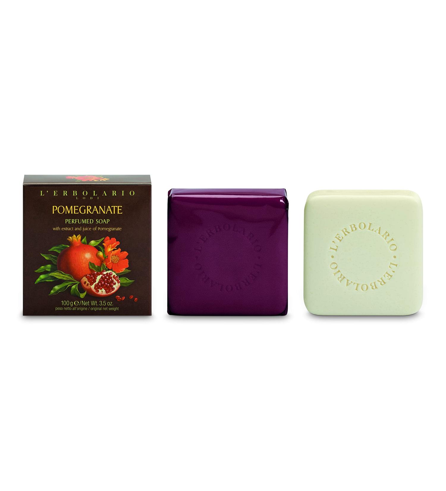 LErbolario Melograno Soap - Natural Pomegranate Fragrance | Buy Online Internationally - Buy Online on GoSupps.com