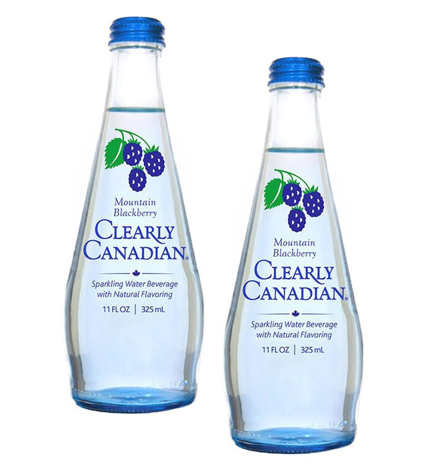 Clearly Canadian Mountain Blackberry Sparkling Water 11 Fl Oz - Pack of 2 - Buy Online on GoSupps.com