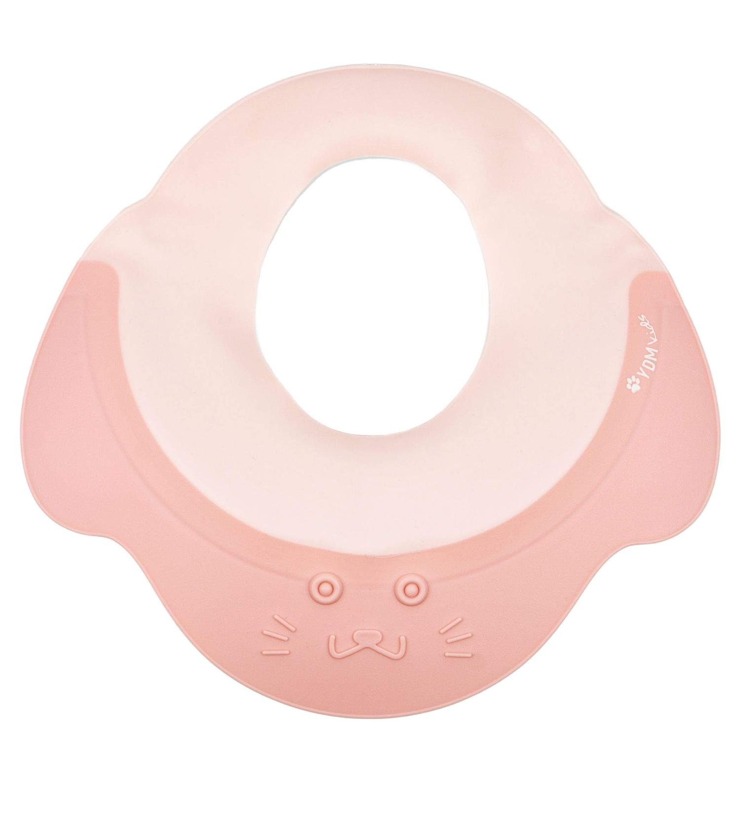 Shop Pink Toddler Shampoo Cap - Soft Silicone Hair Washing Protection with Eye & Ear Shield | Tear-Free Shower Hood for Kids - Buy Online on GoSupps.com