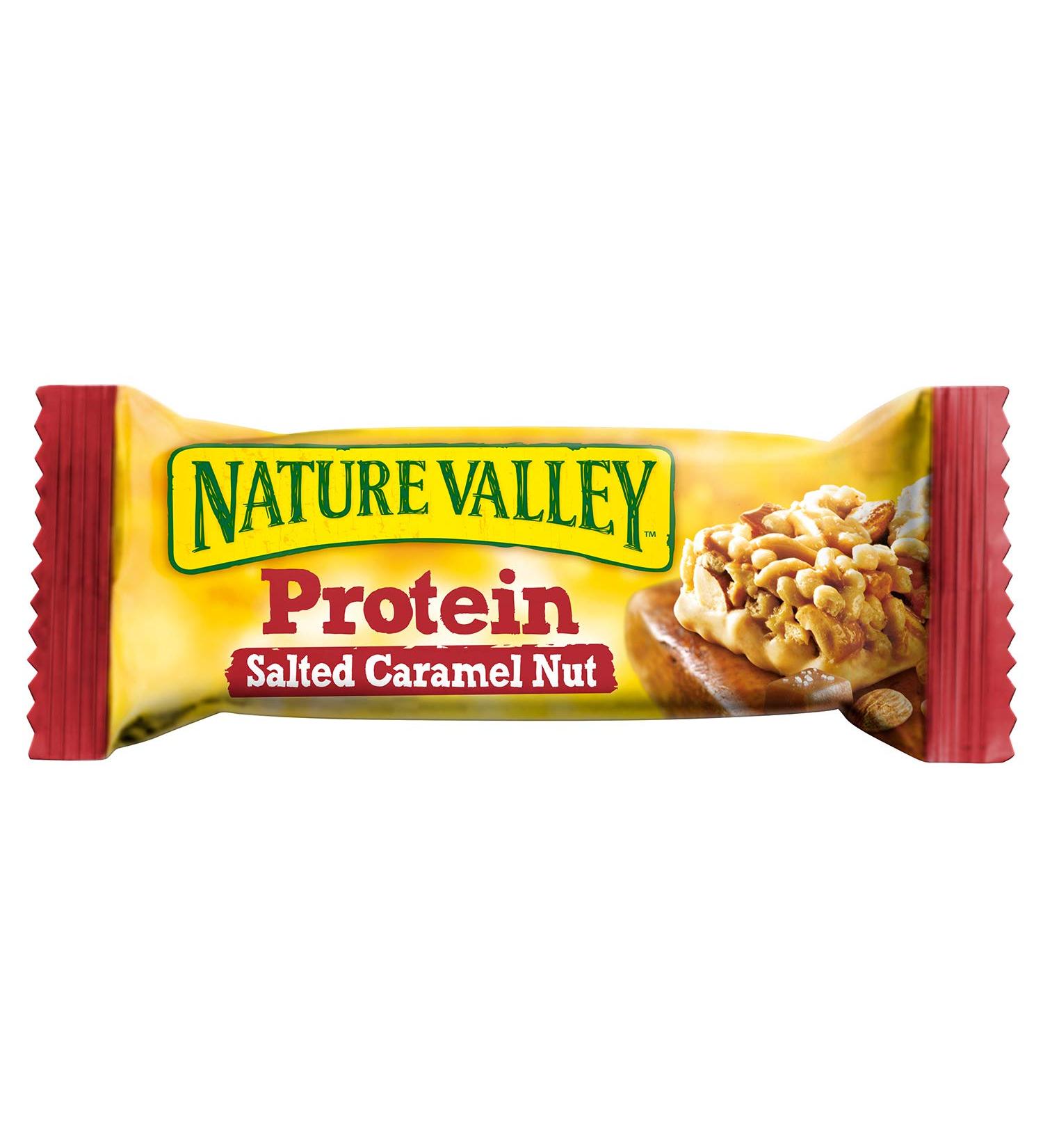 Nature Valley Protein Salted Caramel Nut Bars 4X40g Caramel 40 g - Buy Online on GoSupps.com