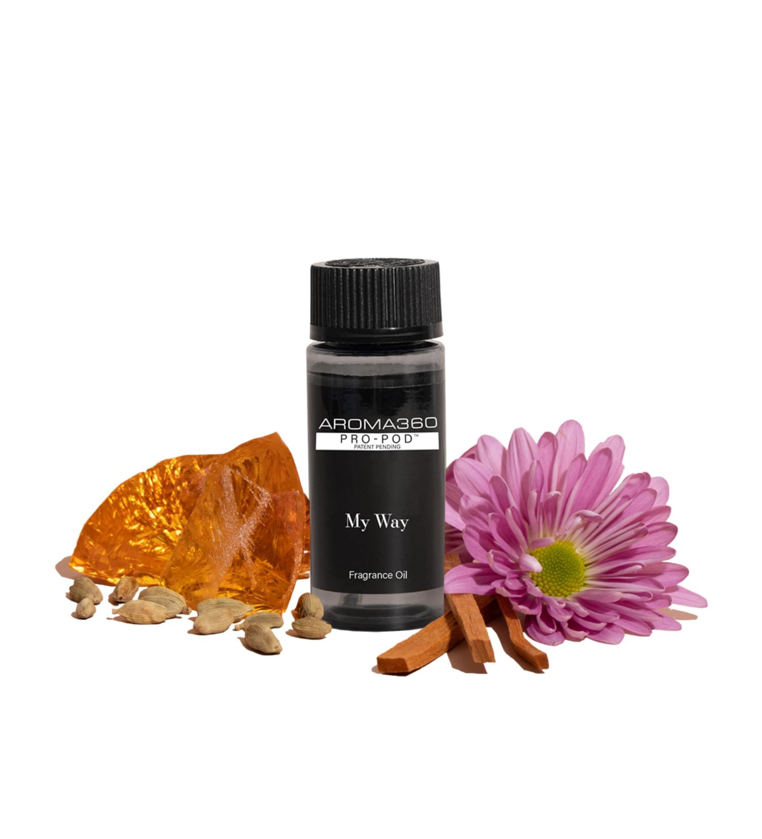 Buy Aroma360 My Way Pro Pod Fragrance Oil Blend - Luxury Hotel-Inspired Essential Oil Diffuser | Tuscan Leather Lush Sandalwood & Iris | 1.7 fl oz - International Shipping Available - Buy Online on GoSupps.com