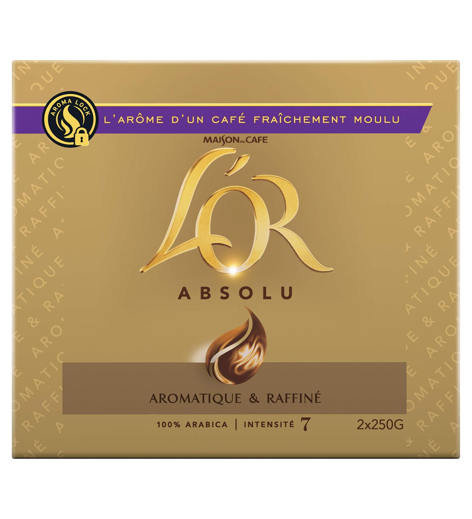 L'Or Absolute Ground Coffee 2x250g - Buy Online on GoSupps.com