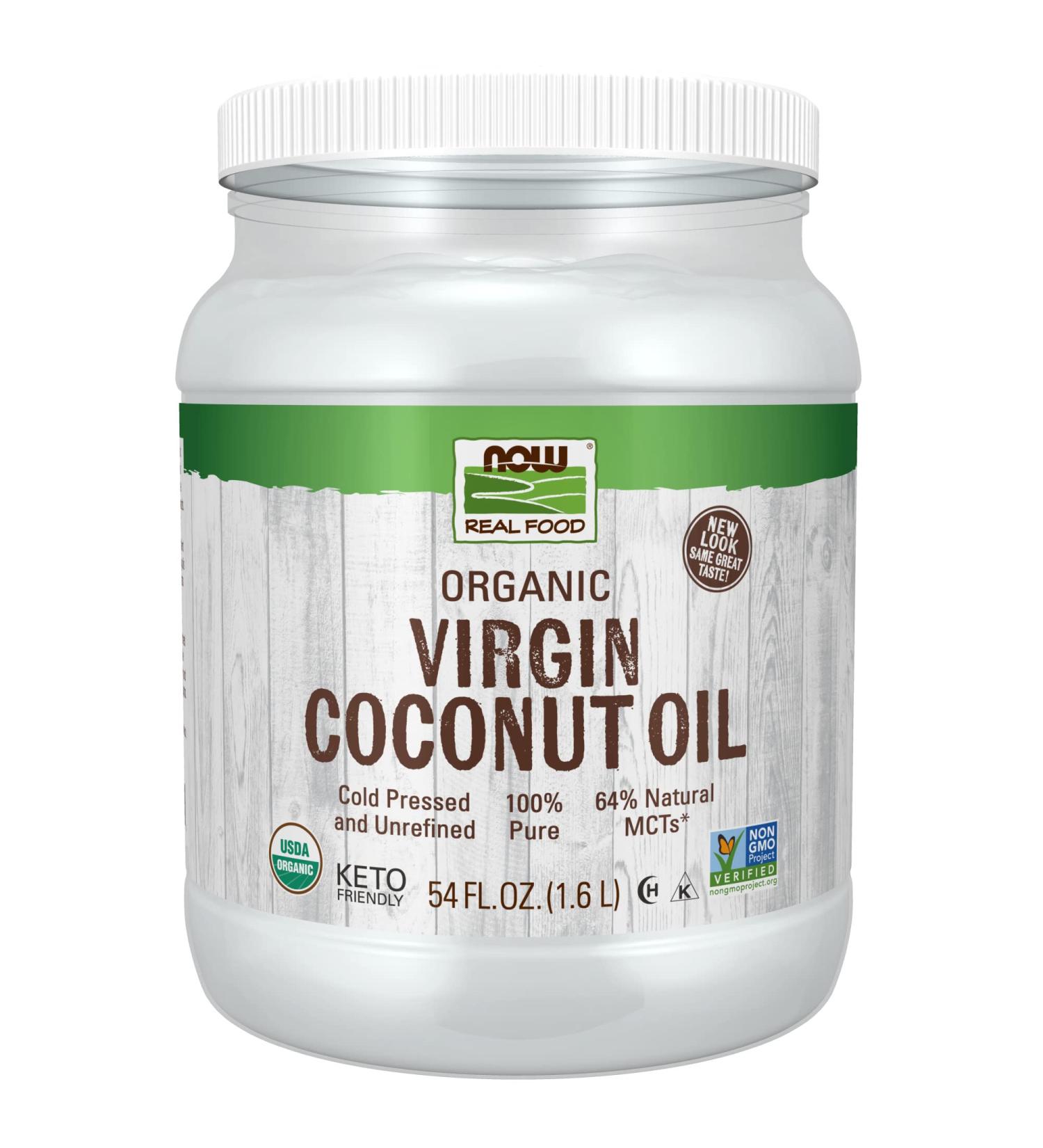 Now Foods Organic Virgin Coconut Oil 54 fl oz | Real Food & High Quality - Buy Online on GoSupps.com