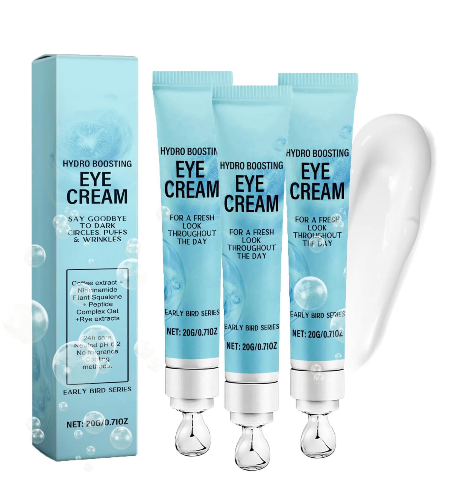 Under Eye Cream for Dark Circles and Puffiness - Caffeine Eye Cream Anti Aging Brightener With Niacinamide Peptide Complex Korean Skin Care Formula - Massage Zinc Roller - Puffy Eyes (3) - Buy Online on GoSupps.com