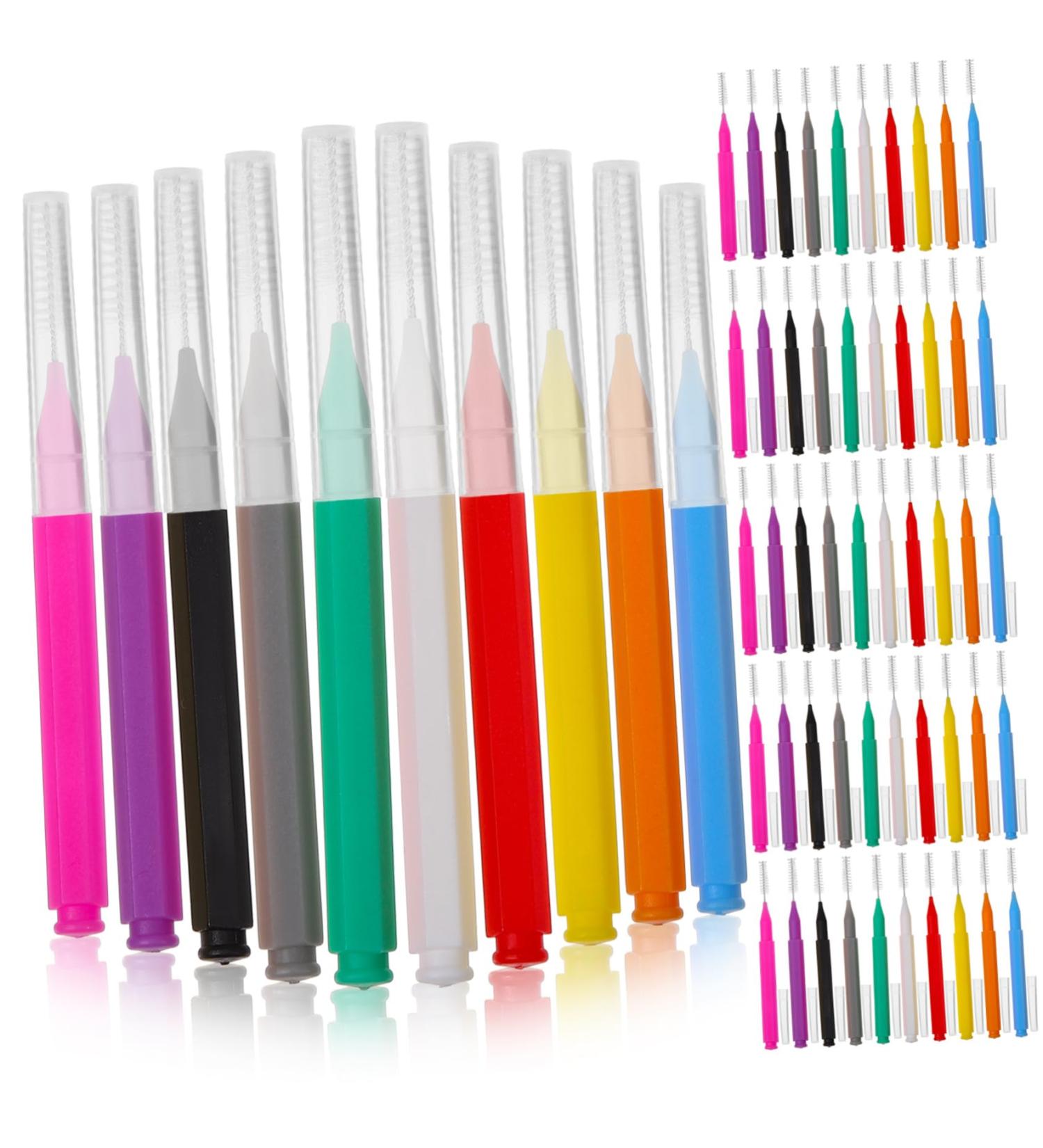 Minkissy 100-Pack Travel Toothbrush & Mouth Cleaning Tools | Eyebrow Laminating Brush & Rustproof Steel Accessories for International Shipping - Buy Online on GoSupps.com