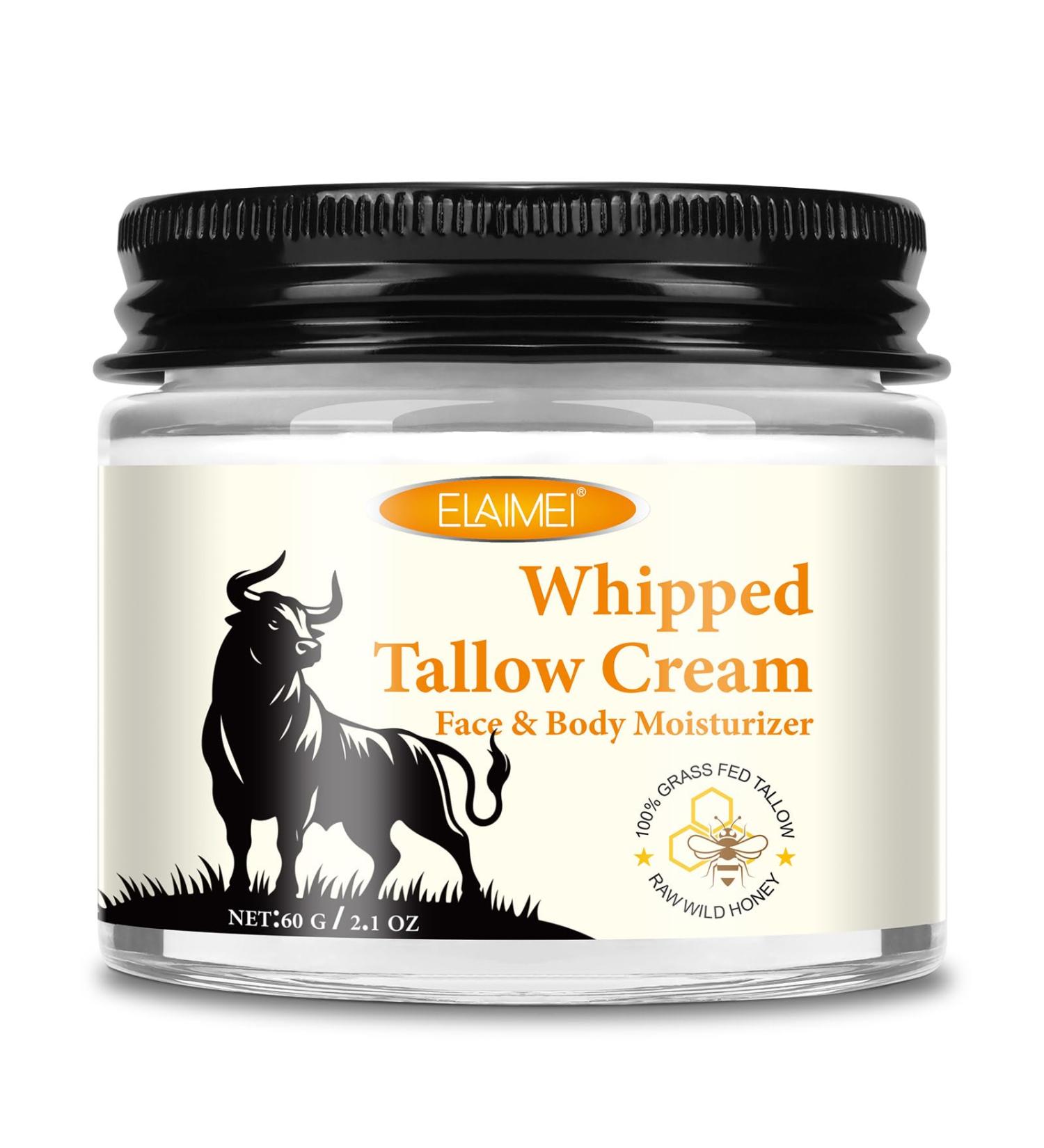 Beef Tallow for Skin Tallow Face Moisturizer Organic Grass-Fed Grass Finished Beef Tallow and Honey Balm Deeply Moisturizing for Face & Body 2.1 oz 2.1 Ounce (Pack of 1) - Buy Online on GoSupps.com