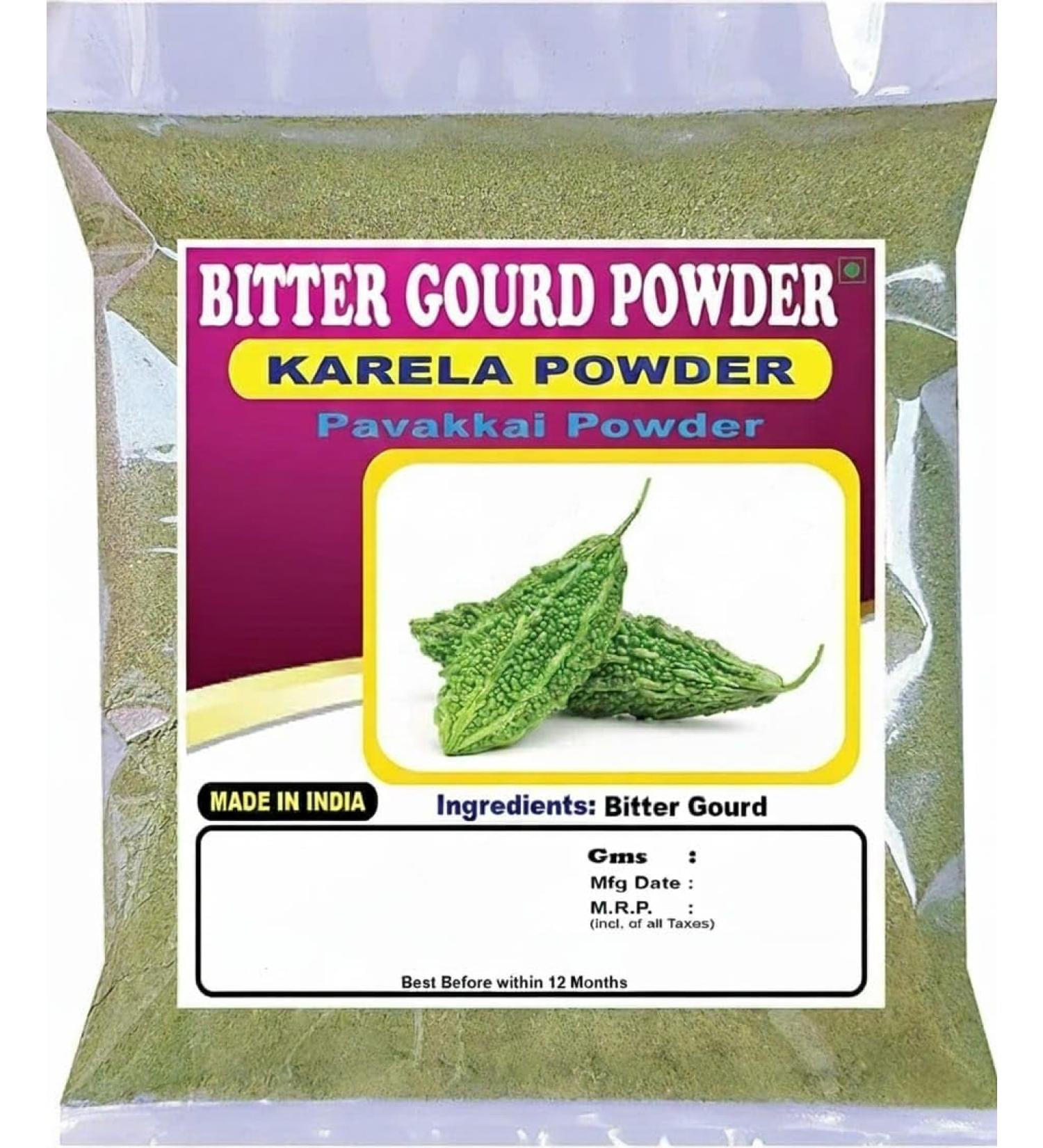 3V Bitter Gourd Powder | Karela Powder | Momordica Charantia | Pavakkai Powder | 100g 3.53 Ounce - Buy Online on GoSupps.com