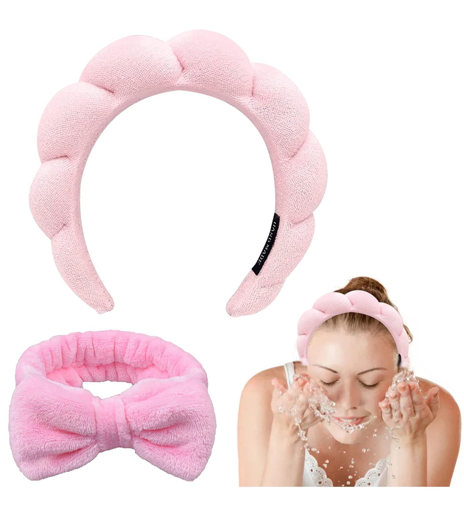 MOSNOW Headband for Women Spa Face Band Elastic Hair Bands for Make-up and Washing Cute Head Band For Skincar Yoga Face Washing Makeup Removal and Facial Mask - Buy Online on GoSupps.com