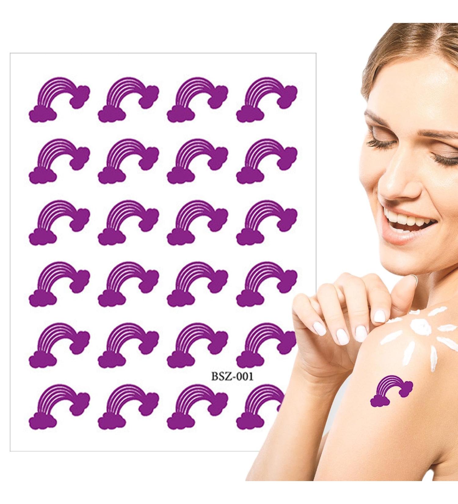 Uv Stickers for Sunscreen - 24 Color-Changing Sun-Screen Patches - Uv Test Detection Sticker Sunscreen Patch Uv Stickers Adhesive Sunscreen Stickers for Face - Buy Online on GoSupps.com