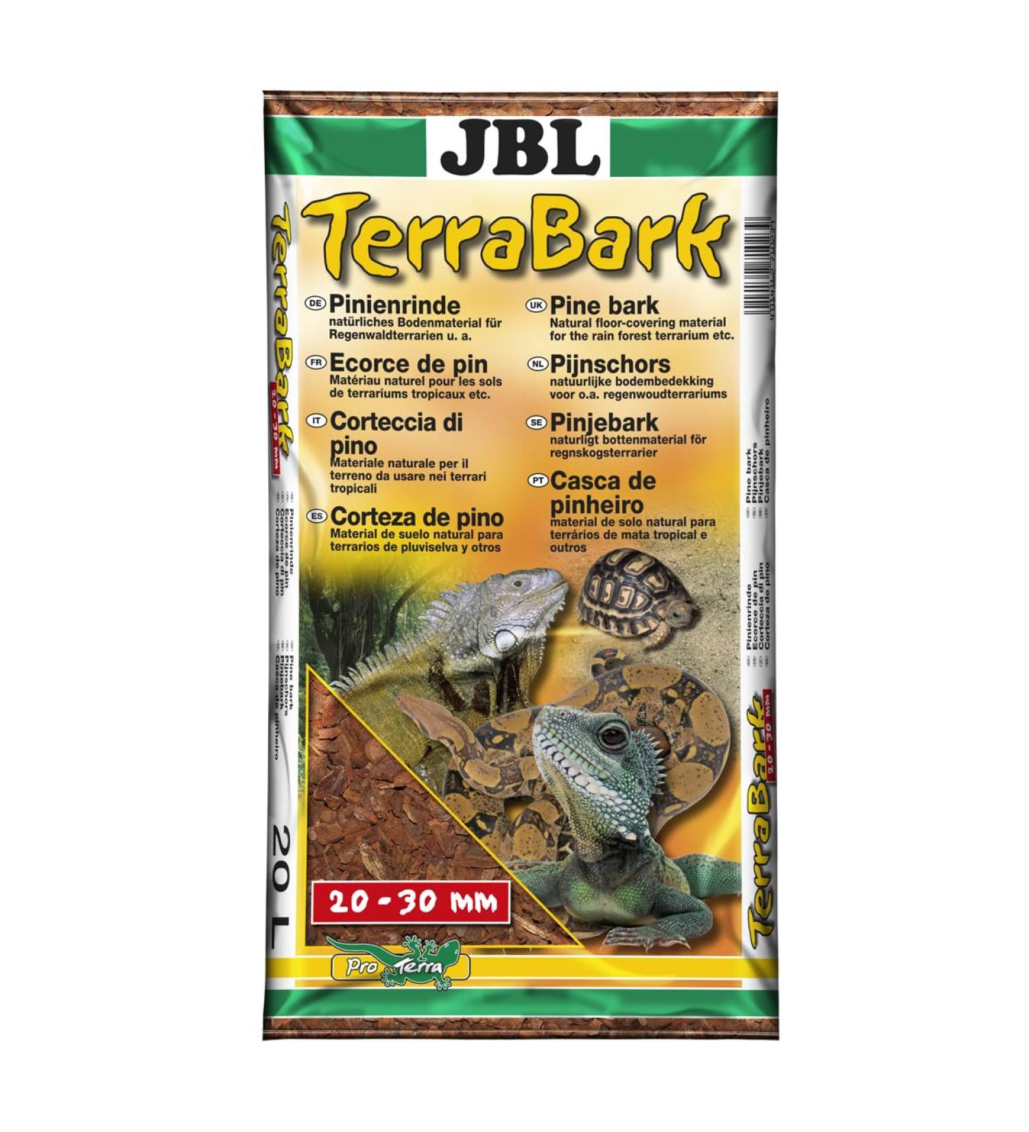 JBL TerraBark 71023 soil substrate for forest and rainforest terrariums pine bark 20 - 30 mm 20 l 20 l 20 - 30 mm
