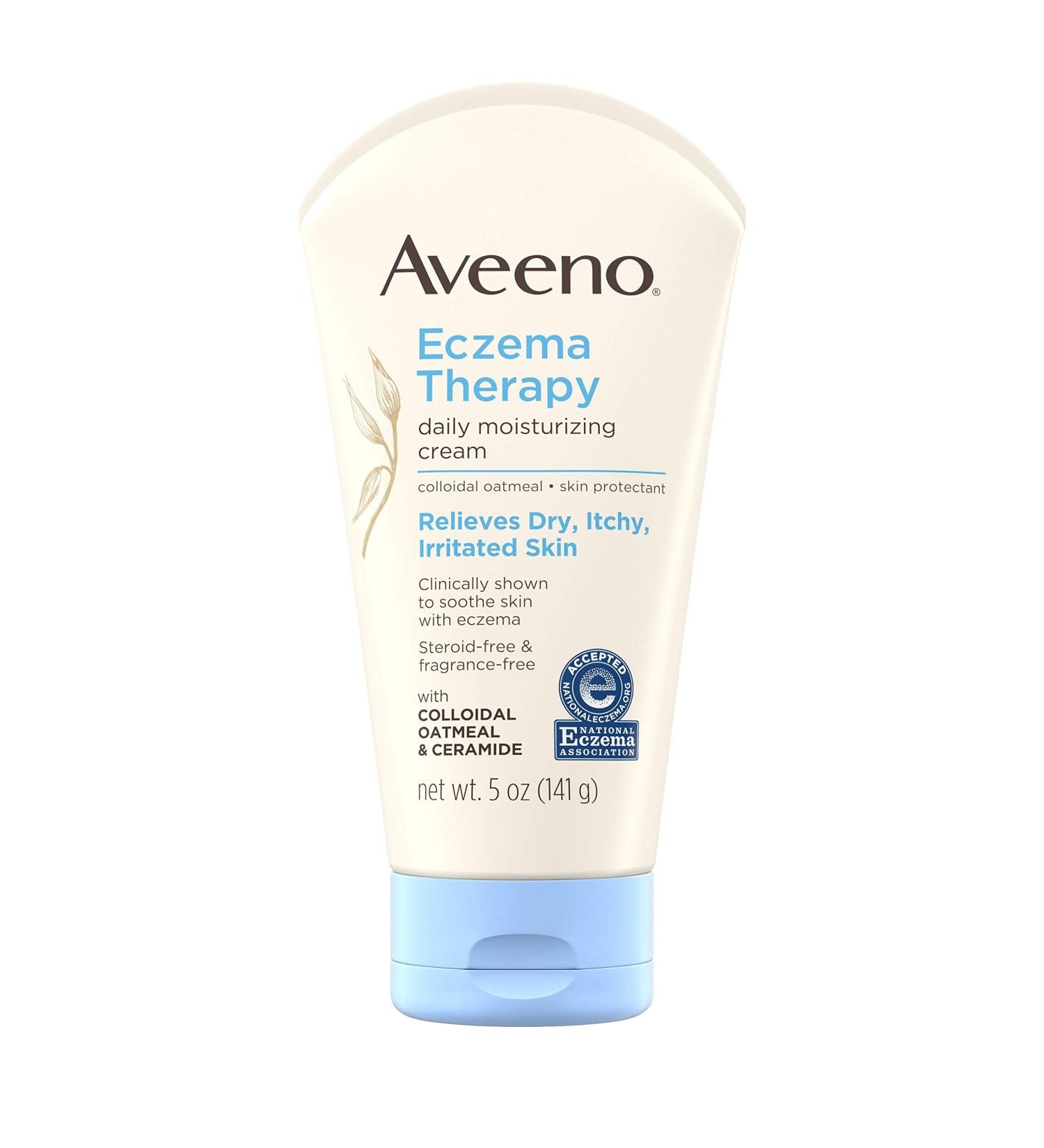 Aveeno Eczema Therapy Moisturizing Cream 5oz - Soothes and Relieves Itchy, Dry Skin - Buy Online on GoSupps.com