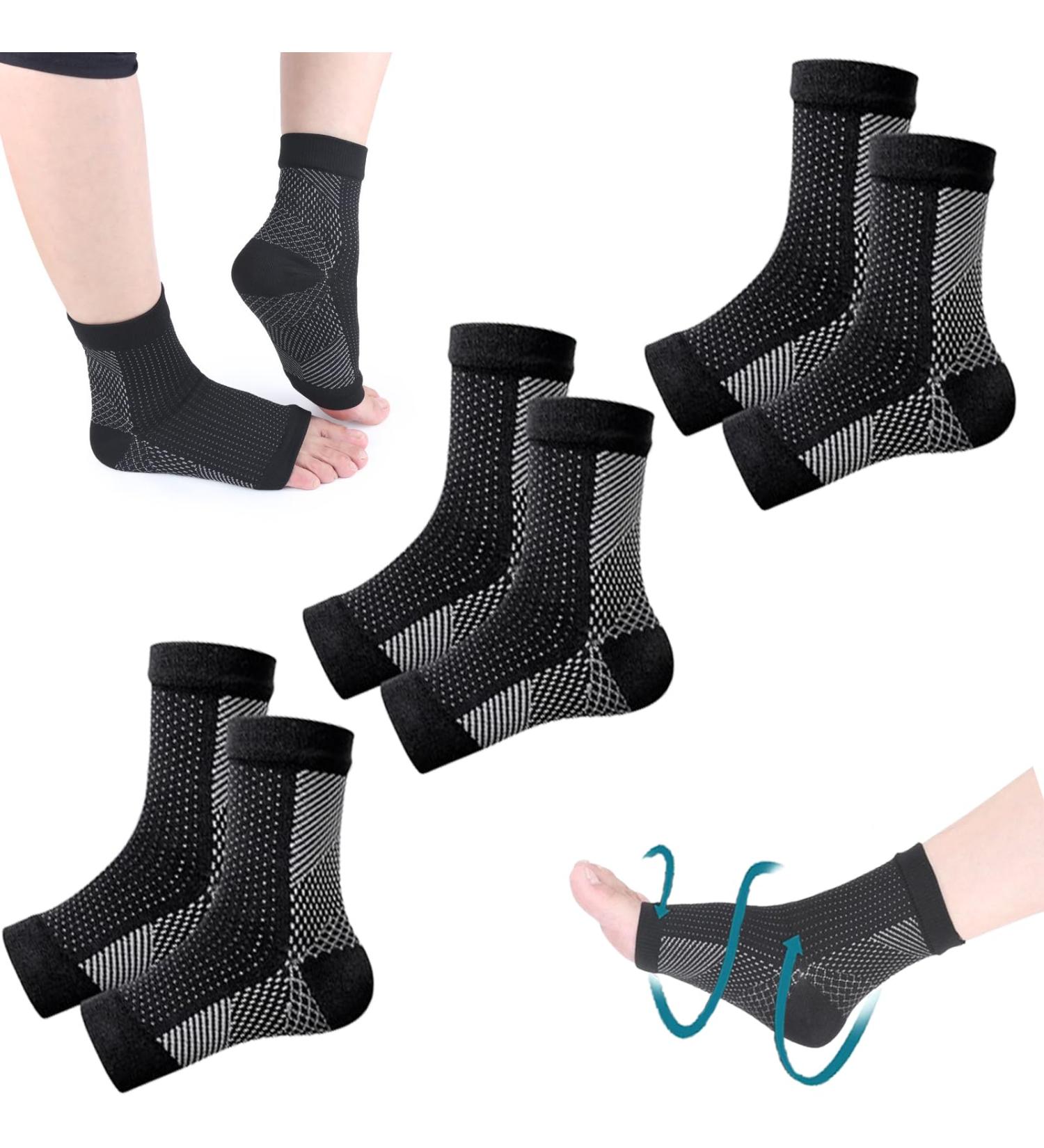 IBDRY Compression Socks for Night - Black 3PCs | Orthopedic Compression Stockings for Sleep & Comfort - Buy Online on GoSupps.com