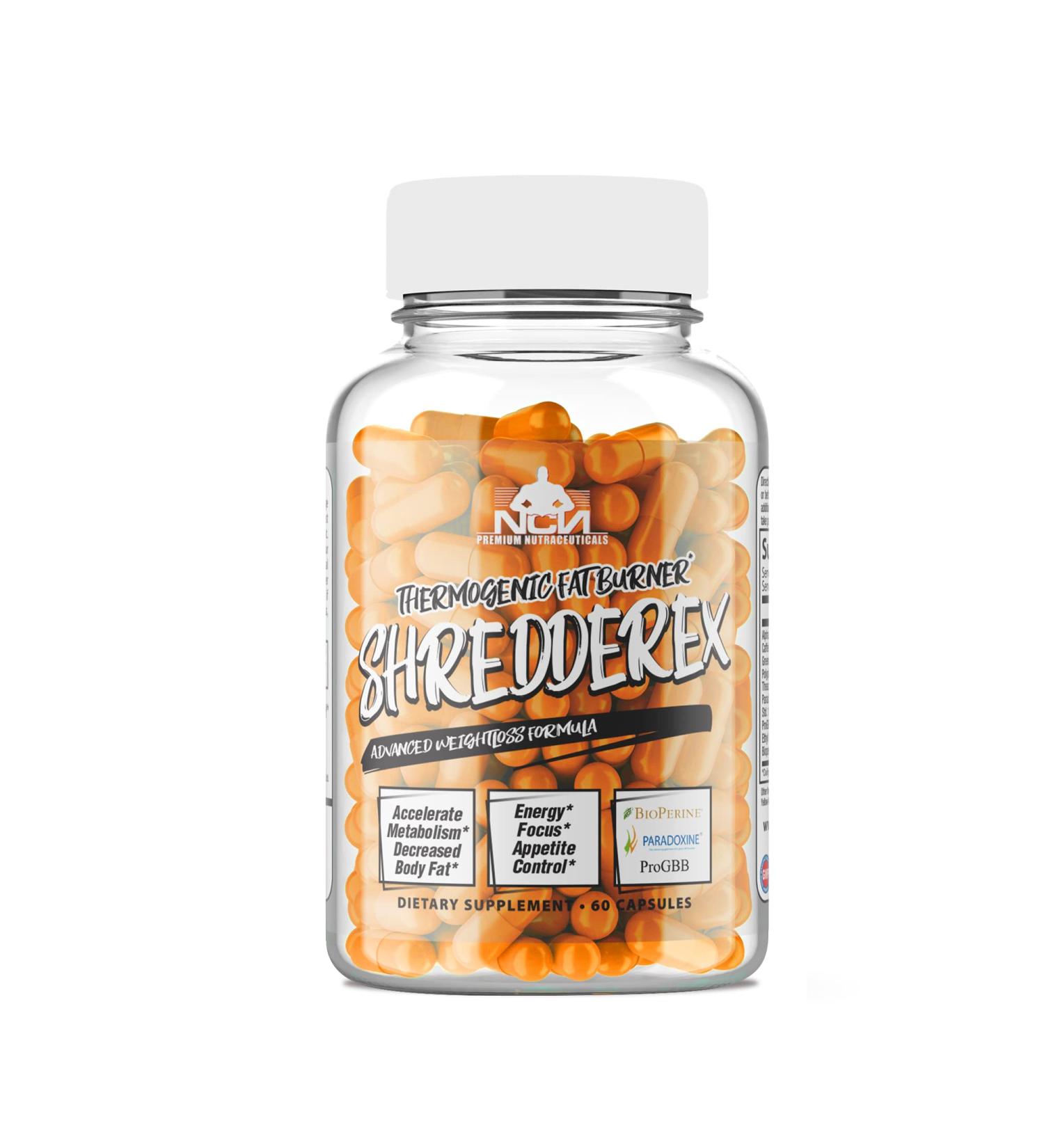 SHREDDEREX Thermogenic Weight Loss Supplement - Metabolism Booster for Men & Women - 60 Capsules - Buy Online on GoSupps.com