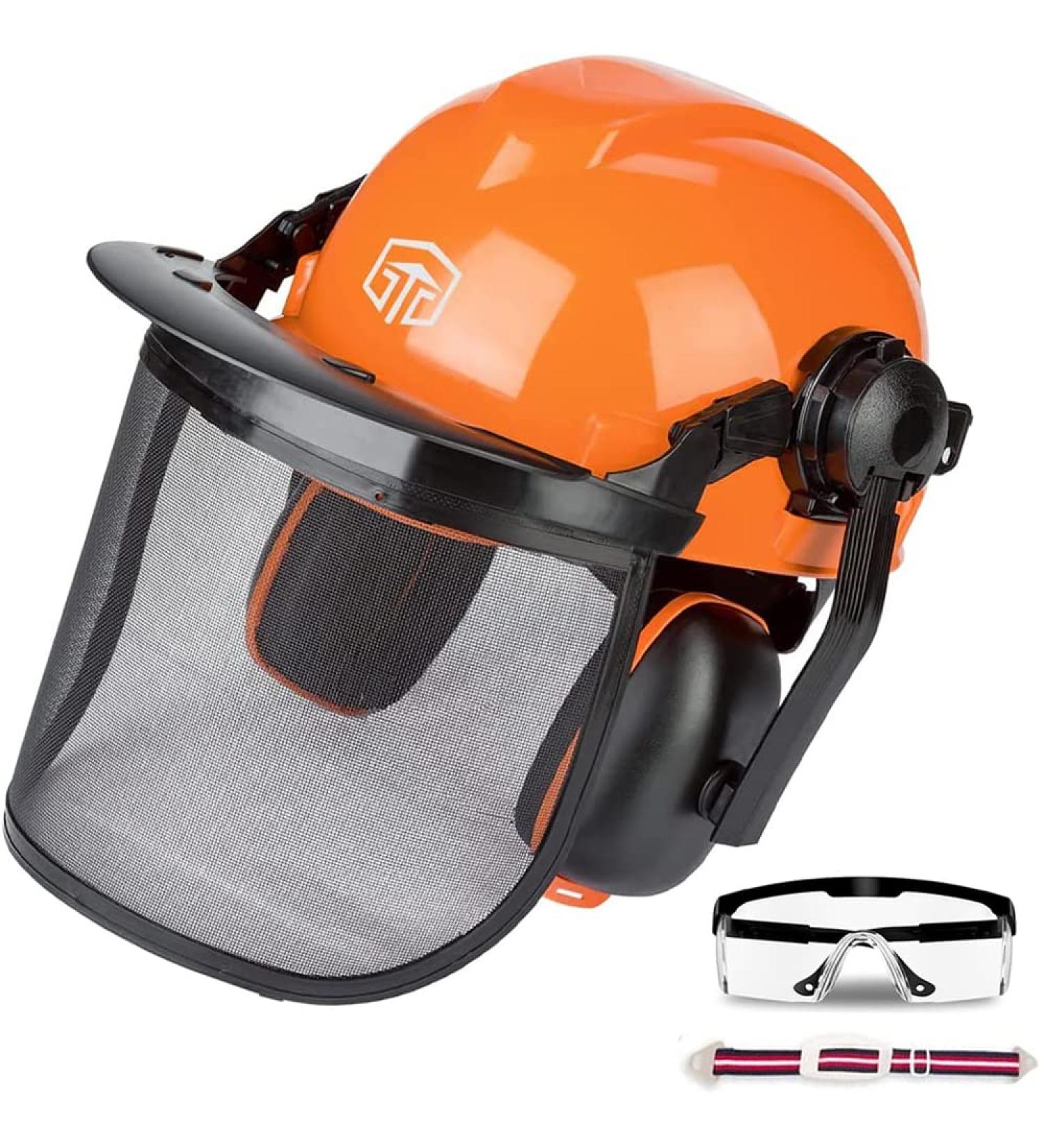 CUKUGUARD Safety Helmet with Hearing Protection & Visor | Comfortable Impact Protection for Head Ear & Eye - International Shipping - Buy Online on GoSupps.com