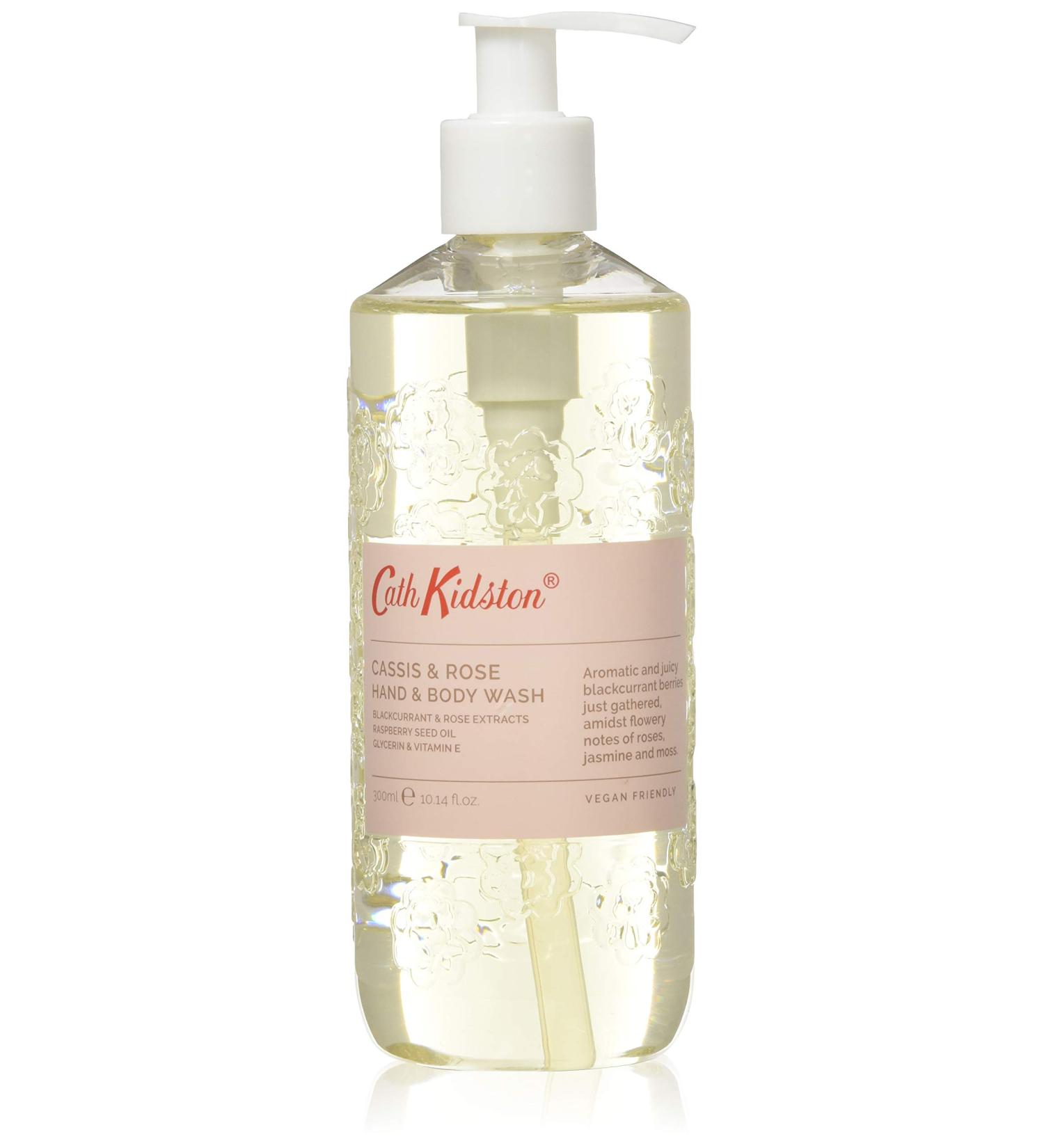 Cath Kidston Freston Cassis & Rose Hand & Body Wash 300ml - Luxurious Hydrating Cleanser for Soft Skin | International Shipping Available - Buy Online on GoSupps.com