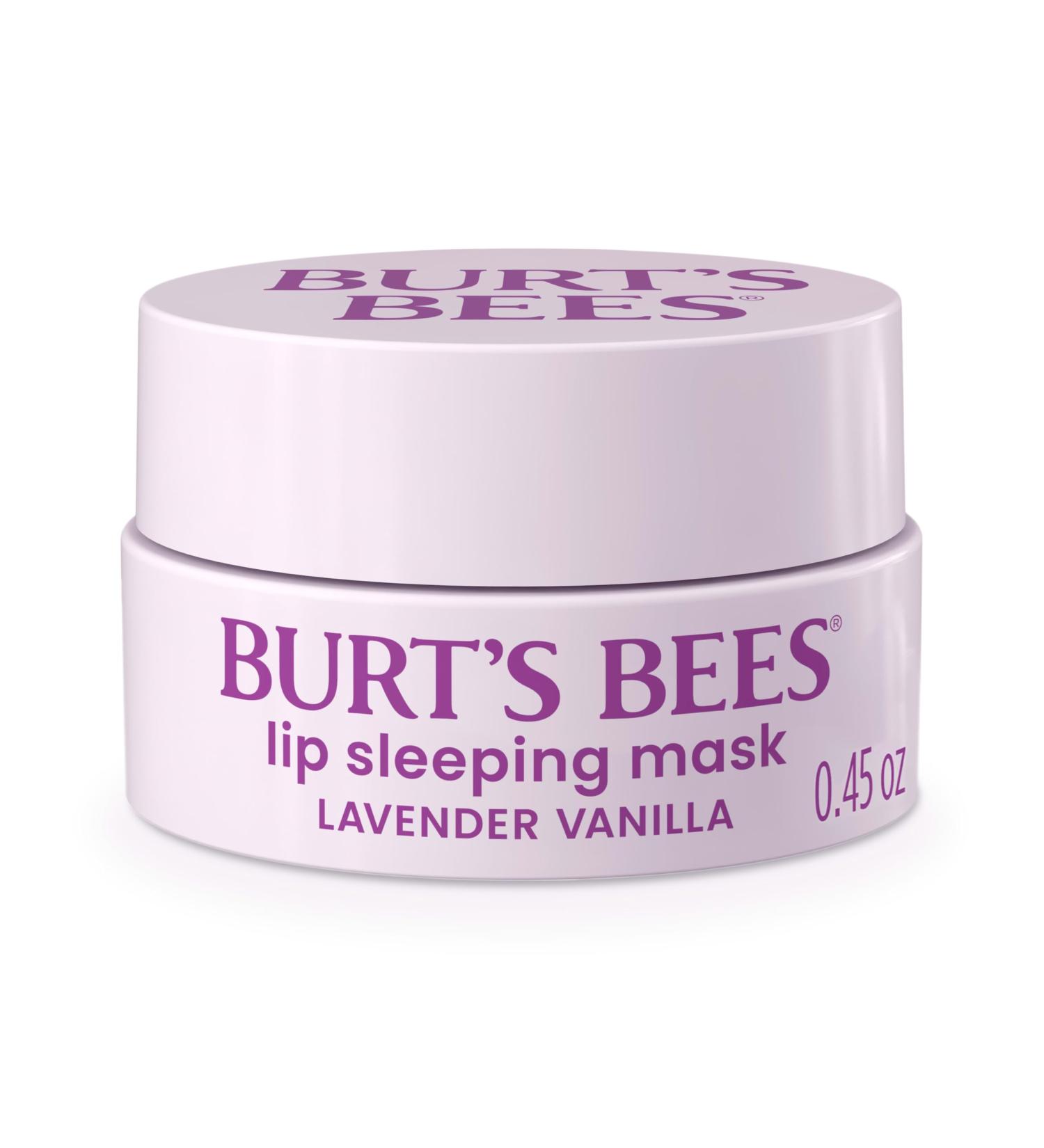 Burt s Bees Lavender Vanilla Lip Sleeping Mask With Hyaluronic Acid and Squalane Moisturizer To Instantly Hydrate Lips Overnight Mask and Treatment 0.45 oz. - Buy Online on GoSupps.com