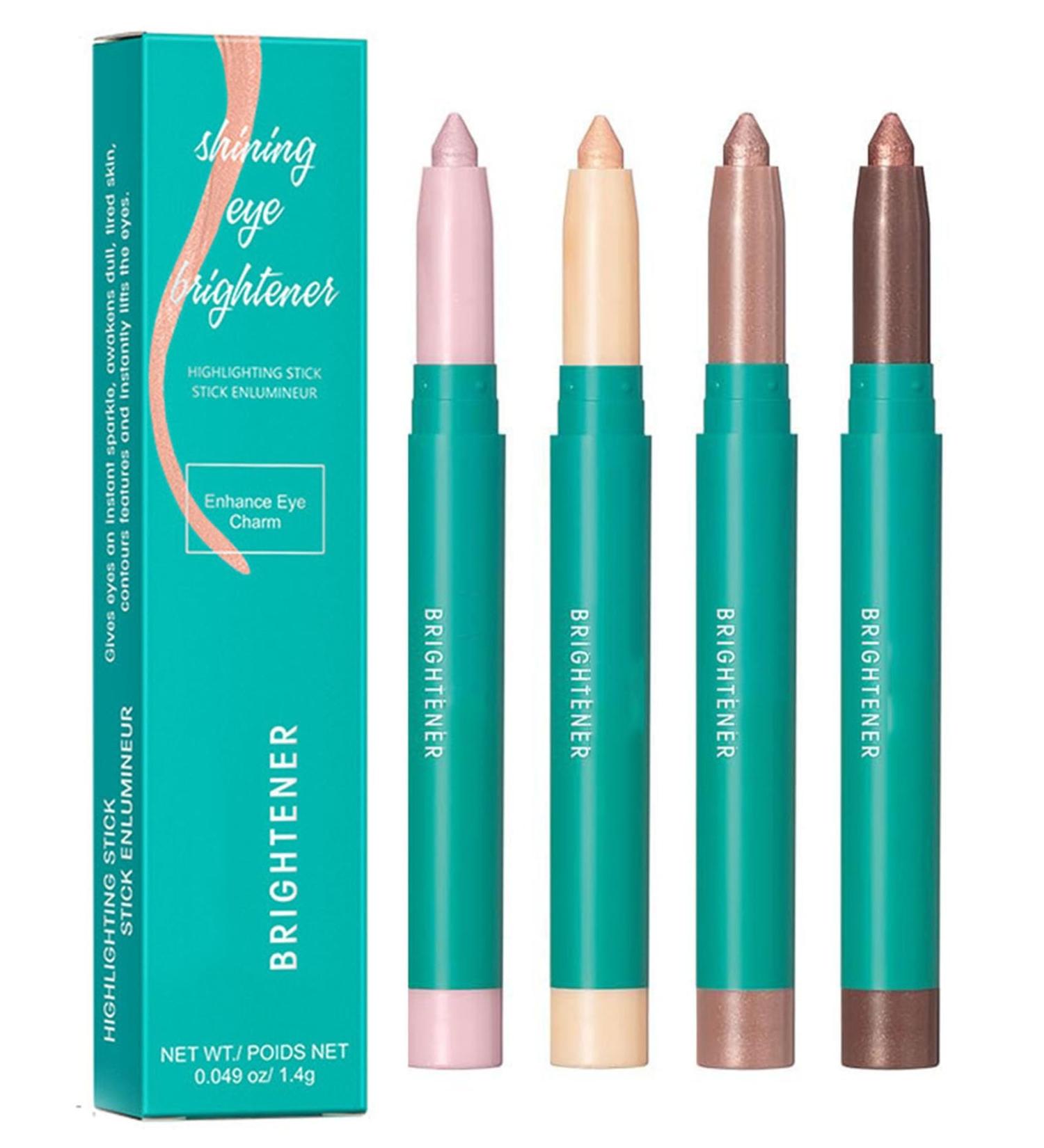 4Pcs Eyeshadow Stick Set - Glitter Highlighter & Long Lasting Eye Makeup | Shimmering Creamy Eye Liner in 4 Colors - Buy Online on GoSupps.com