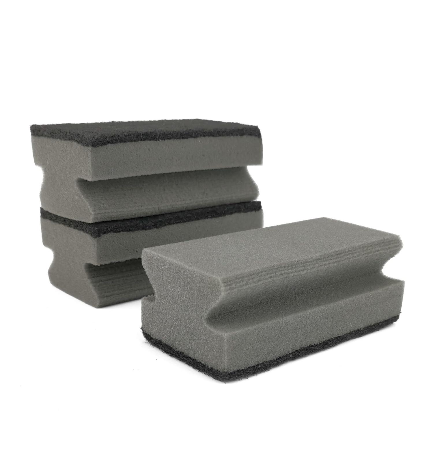 IDEA HOME 3-Piece Universal Cleaning Sponge Set | Grill Cleaner & Scourer | Black-Grey | Ideal for All Surfaces  - Buy Online on GoSupps.com
