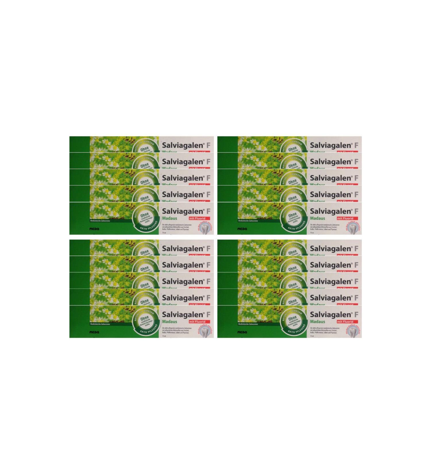 20x Salviagalen F Madaus Toothpaste 75ml PZN 11548356 Toothpaste