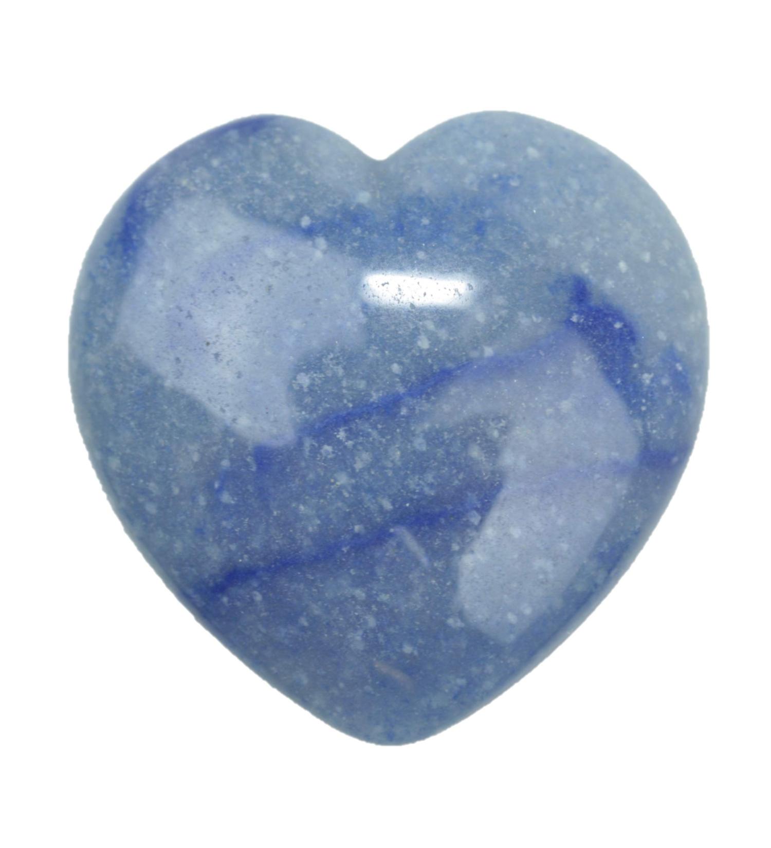 Steinfixx Gem Stone Herz - Blue Aventurine Healing & Chakra Massage Stone | Perfect Gift for Loved Ones - Buy Online on GoSupps.com