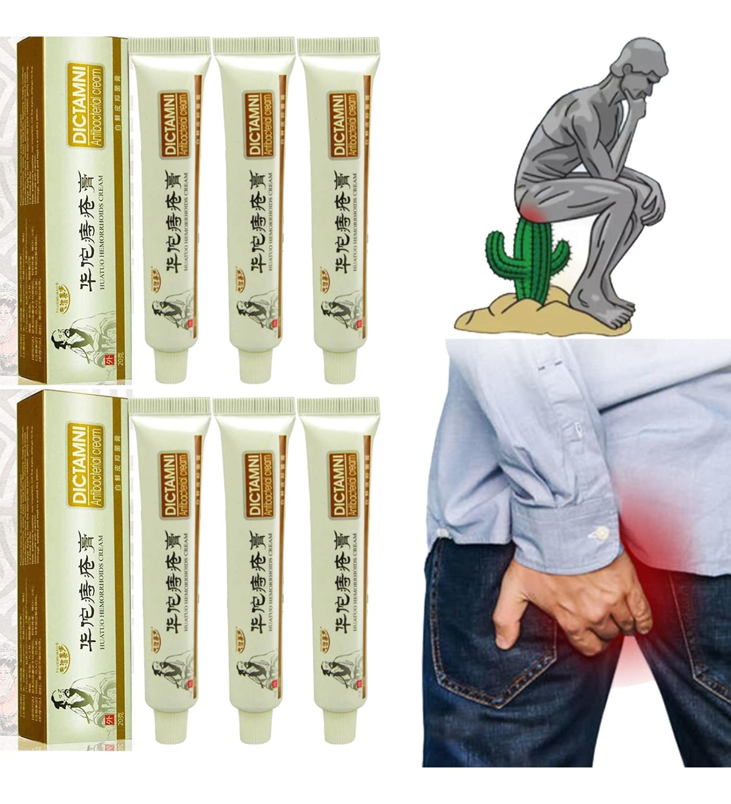 6PCS Chinese Herbal Hemorrhoids Cream | Painless Relief | Maximum Strength Anal Cream - Buy Online on GoSupps.com
