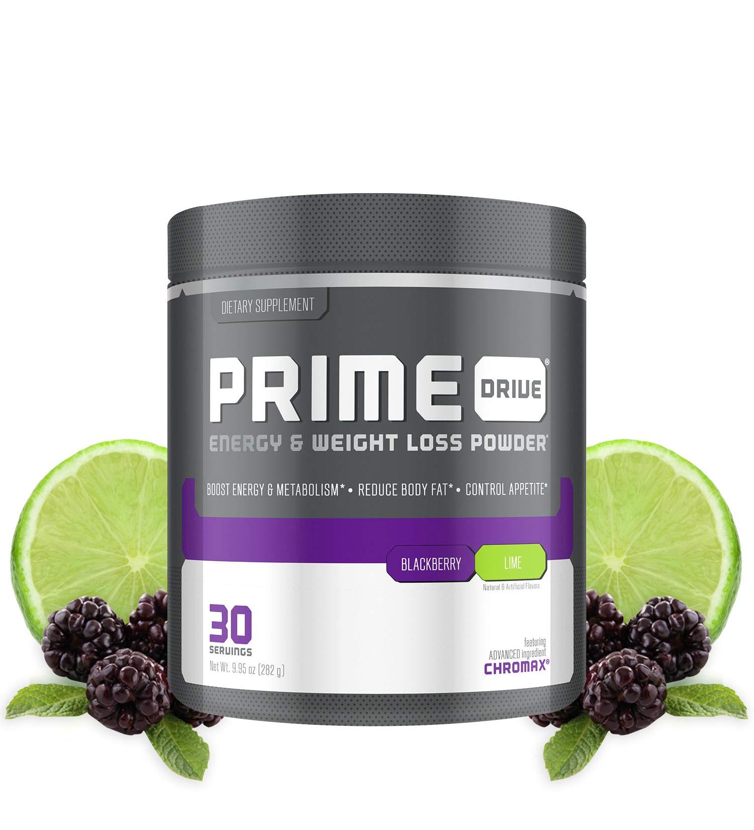 Prime Drive Energy BlackBerry Lime Pre Workout Powder - Extreme Energy & Focus - Metabolism Booster (30 Servings) - Buy Online on GoSupps.com