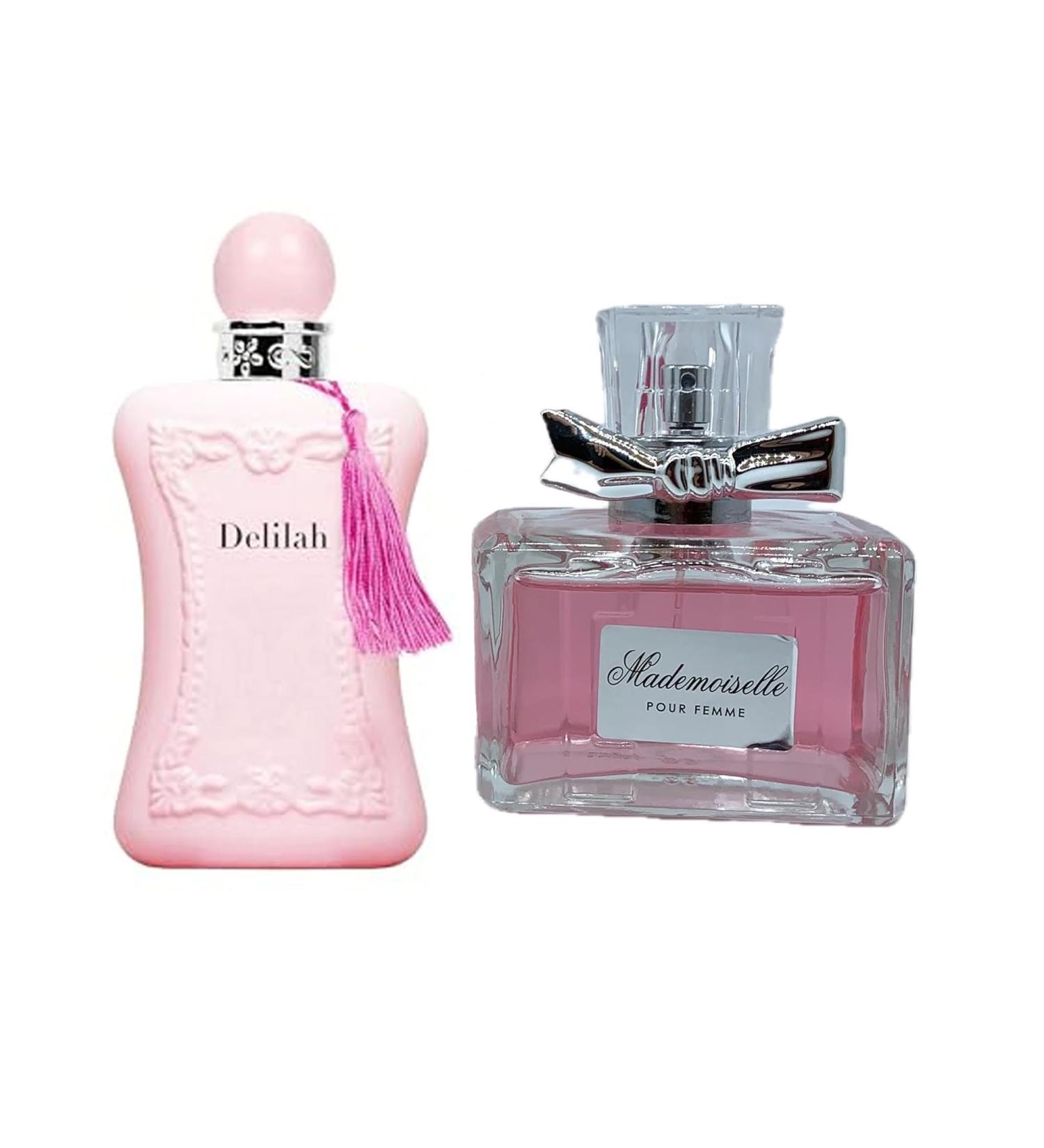 Women's Delilah&Mademoiselle Perfume Set Romantic Floral Scent Eau De Parfum Spray for Women 3.4 Fl Oz Each Bottle Daily Used Fragrance - Buy Online on GoSupps.com